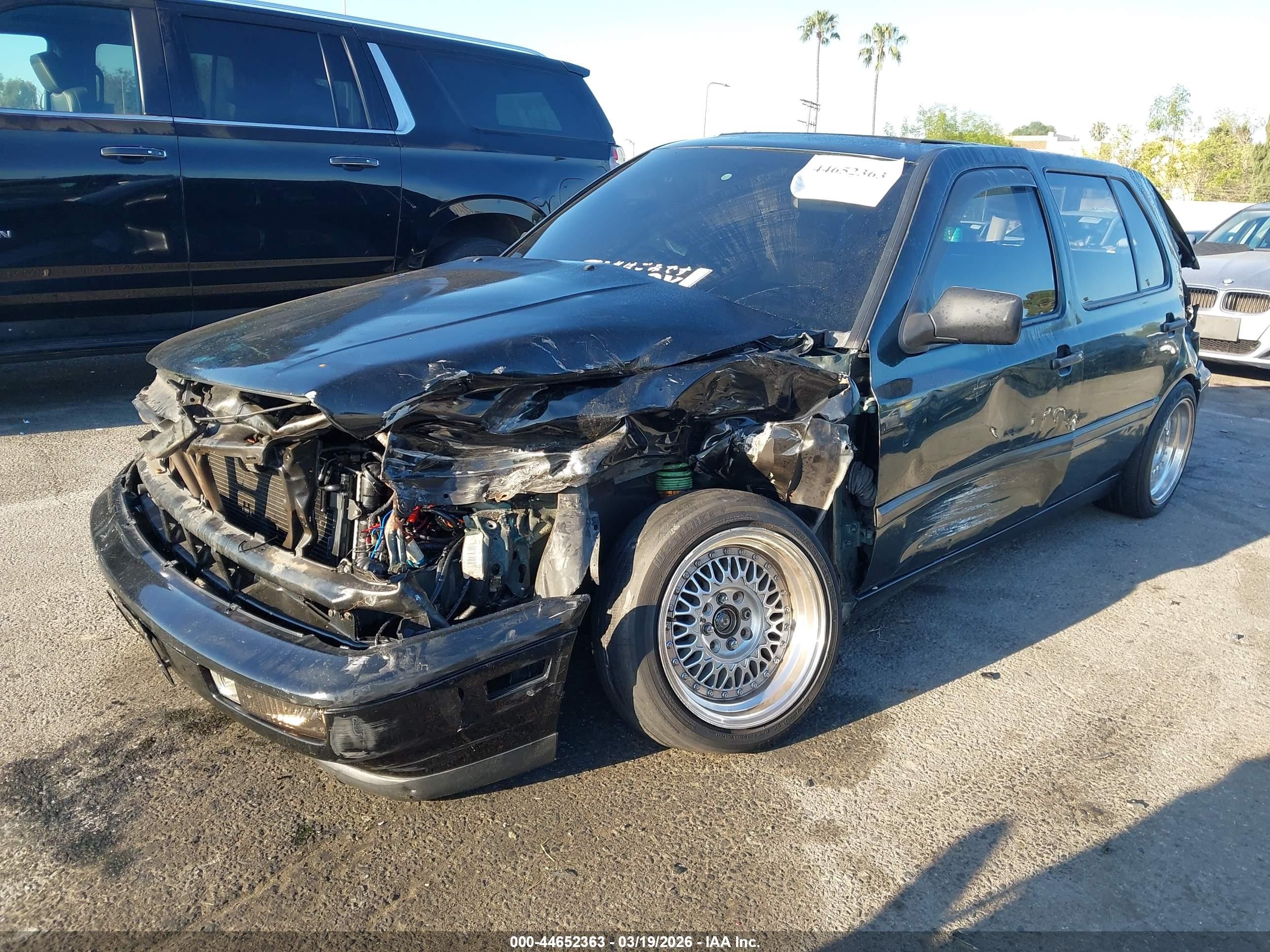 1998 Volkswagen Golf Gl Green vin: 3VWFB81H5WM200690