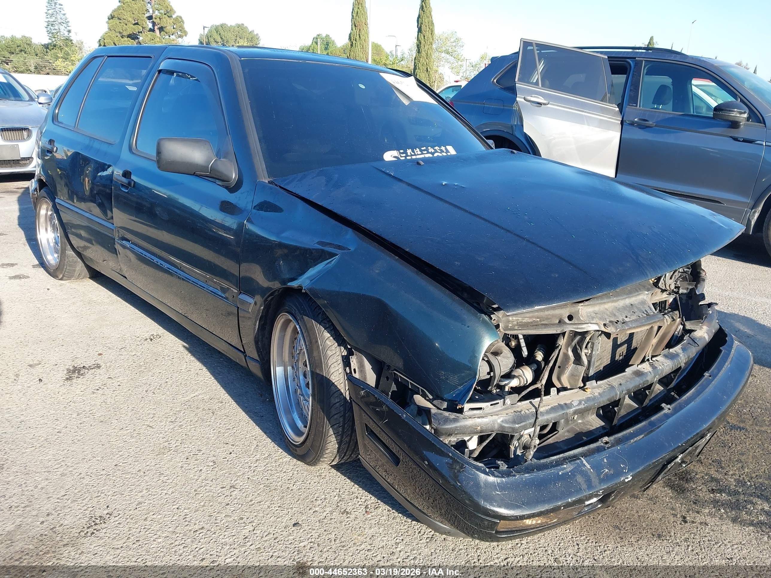 1998 Volkswagen Golf Gl Green vin: 3VWFB81H5WM200690