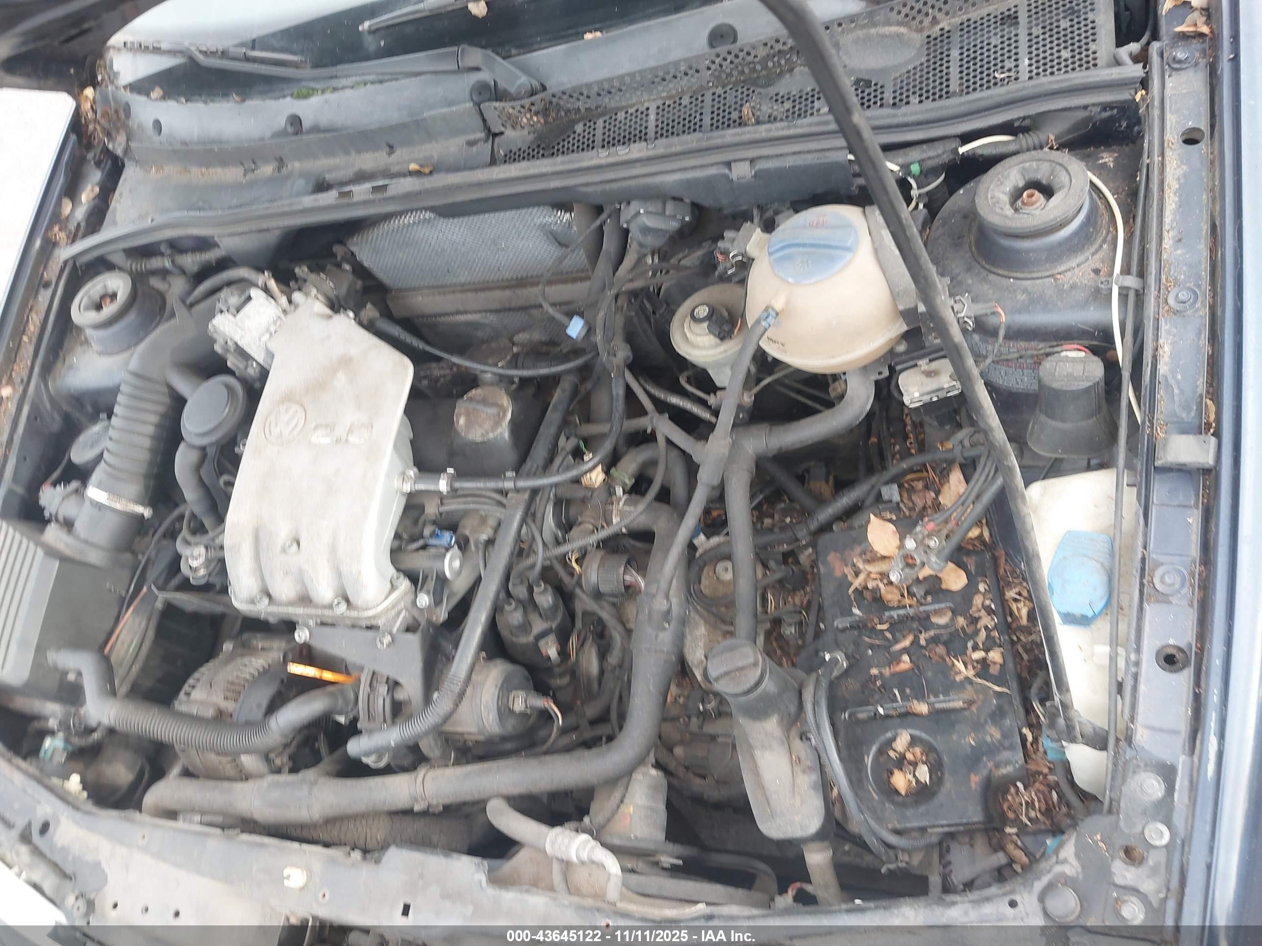 1997 Volkswagen Golf Gl Blue vin: 3VWFB81H8VM073397