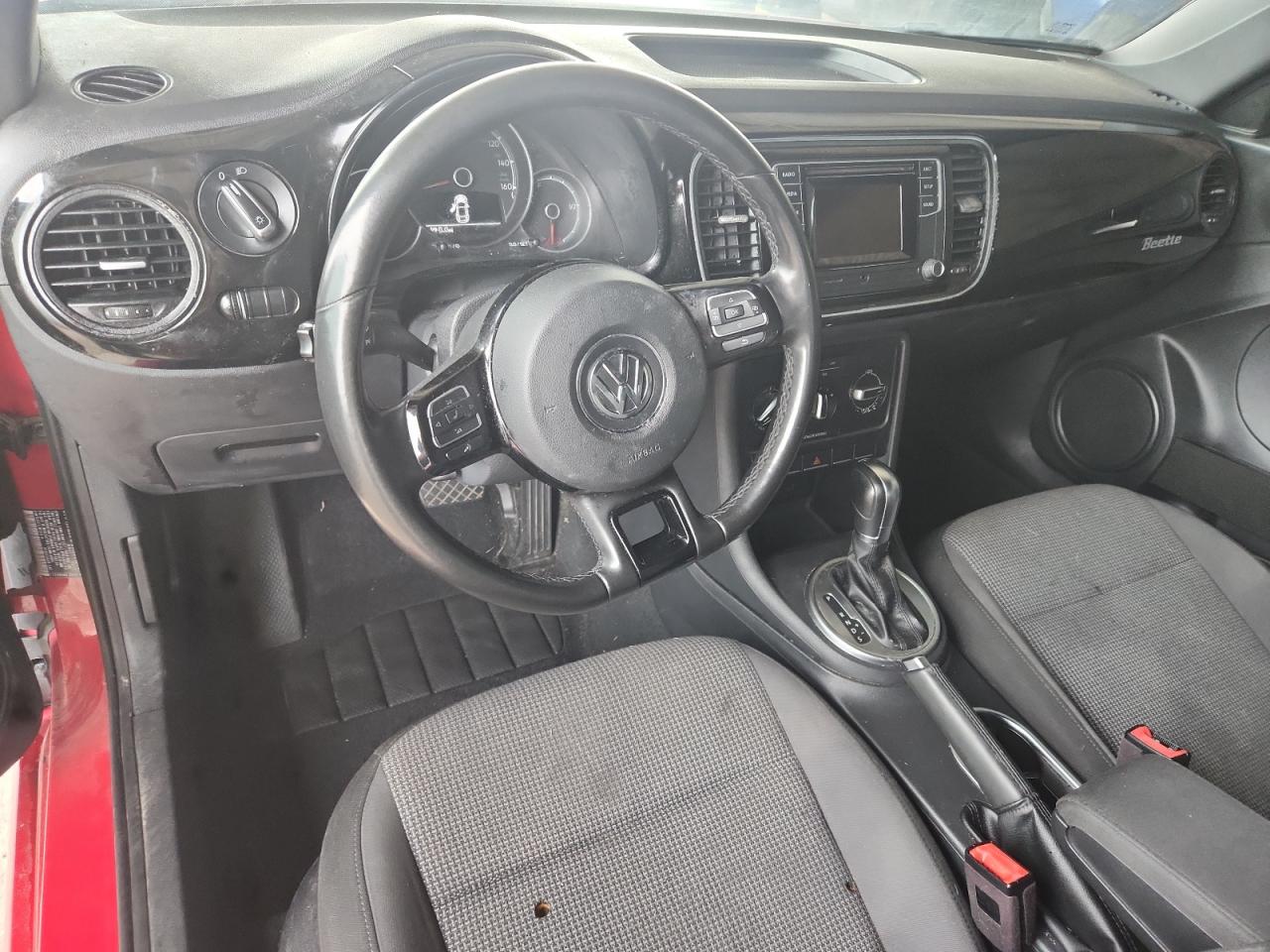 2018 Volkswagen Beetle Red vin: 3VWFD7AT2JM721514 Damage: Left Front Seat Cushion, Burn Hole, 2 To 3 Inches