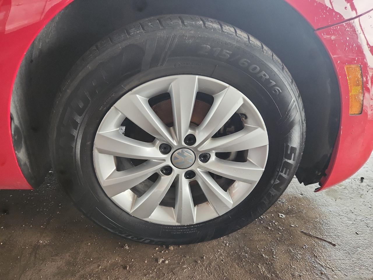 2018 Volkswagen Beetle Red vin: 3VWFD7AT2JM721514 Damage: Right Front Wheel, Curb Rash, 8 To 9 Inches