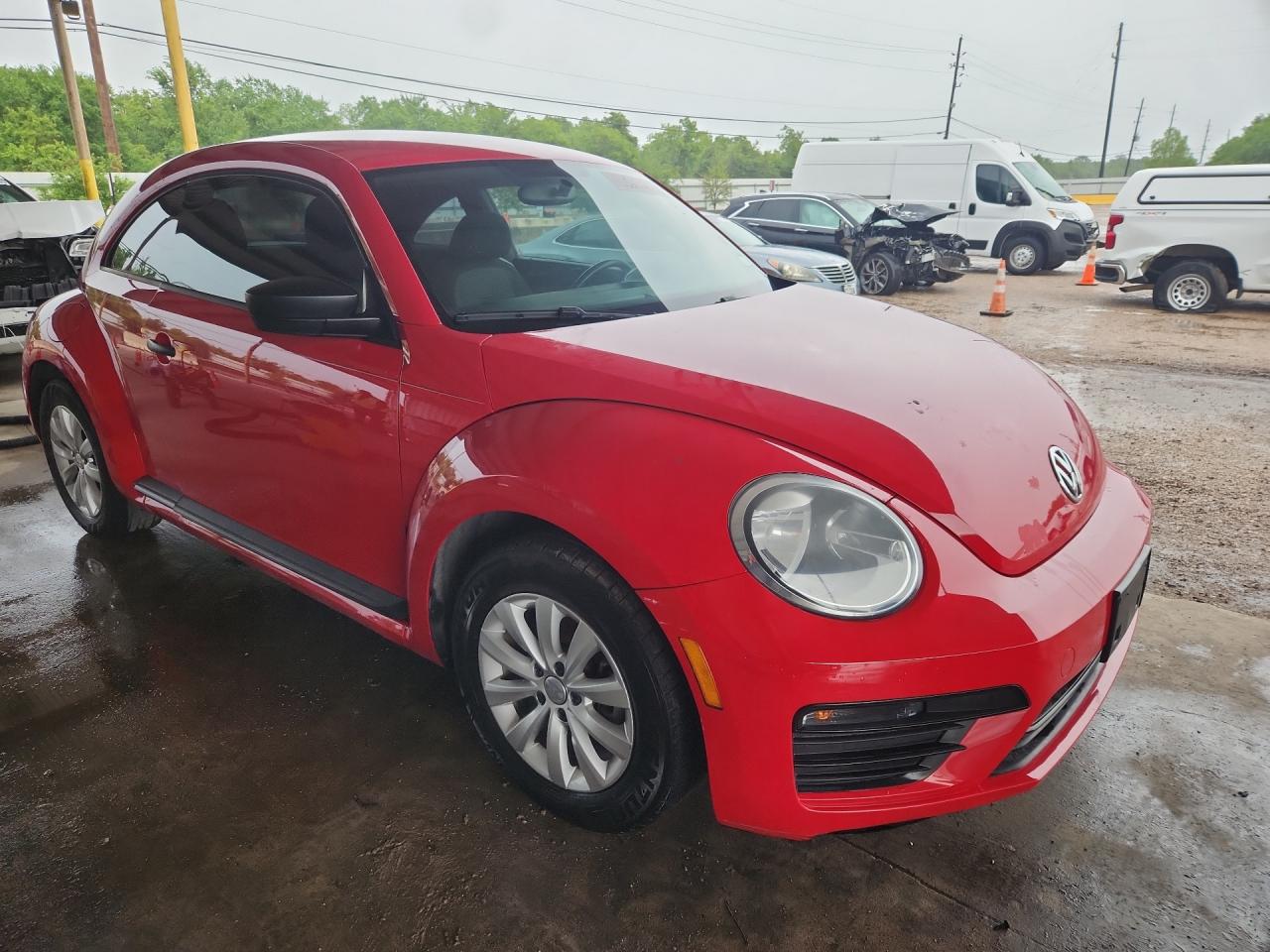 2018 Volkswagen Beetle Red vin: 3VWFD7AT2JM721514 Damage: Front Bumper, Heavy Scratch, 9 To 10 Inches