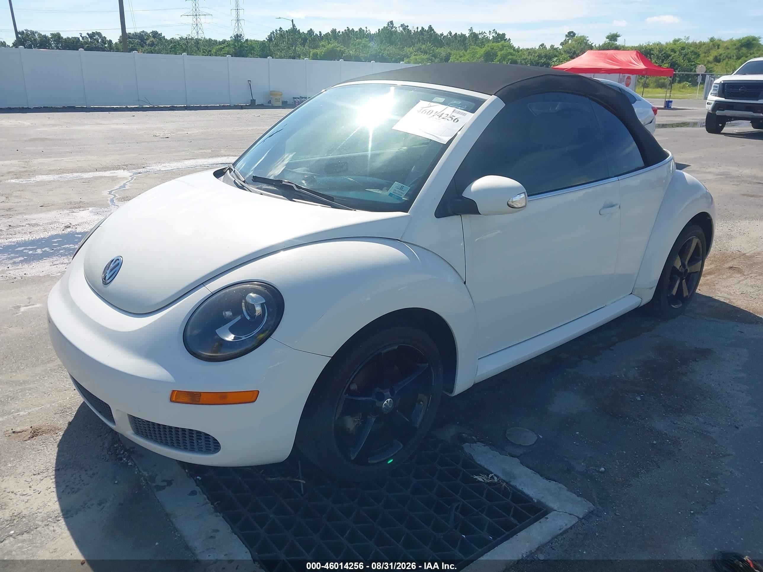 2007 Volkswagen New Beetle Triple White White vin: 3VWFF31Y87M421872