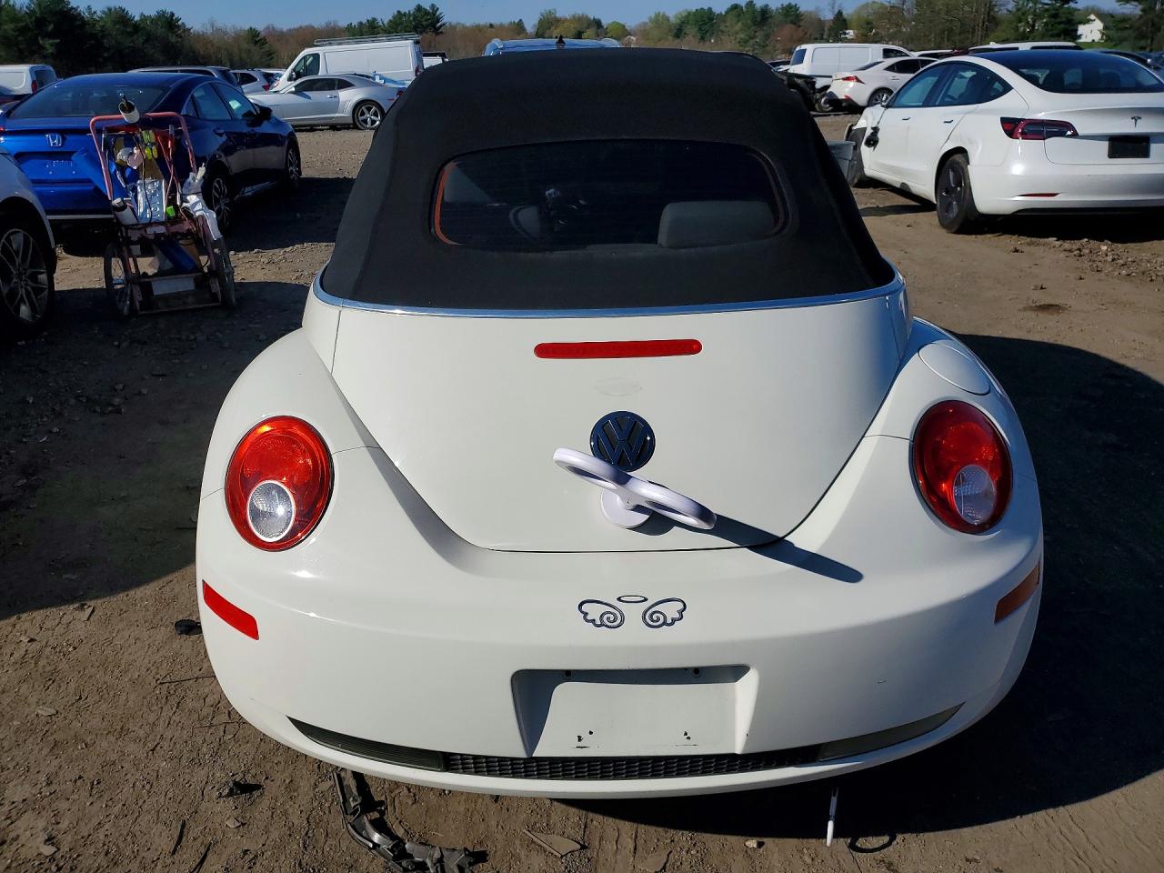 2007 Volkswagen New Beetle Triple White White vin: 3VWFG31Y47M411059