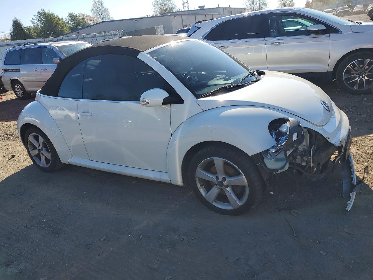 2007 Volkswagen New Beetle Triple White White vin: 3VWFG31Y47M411059