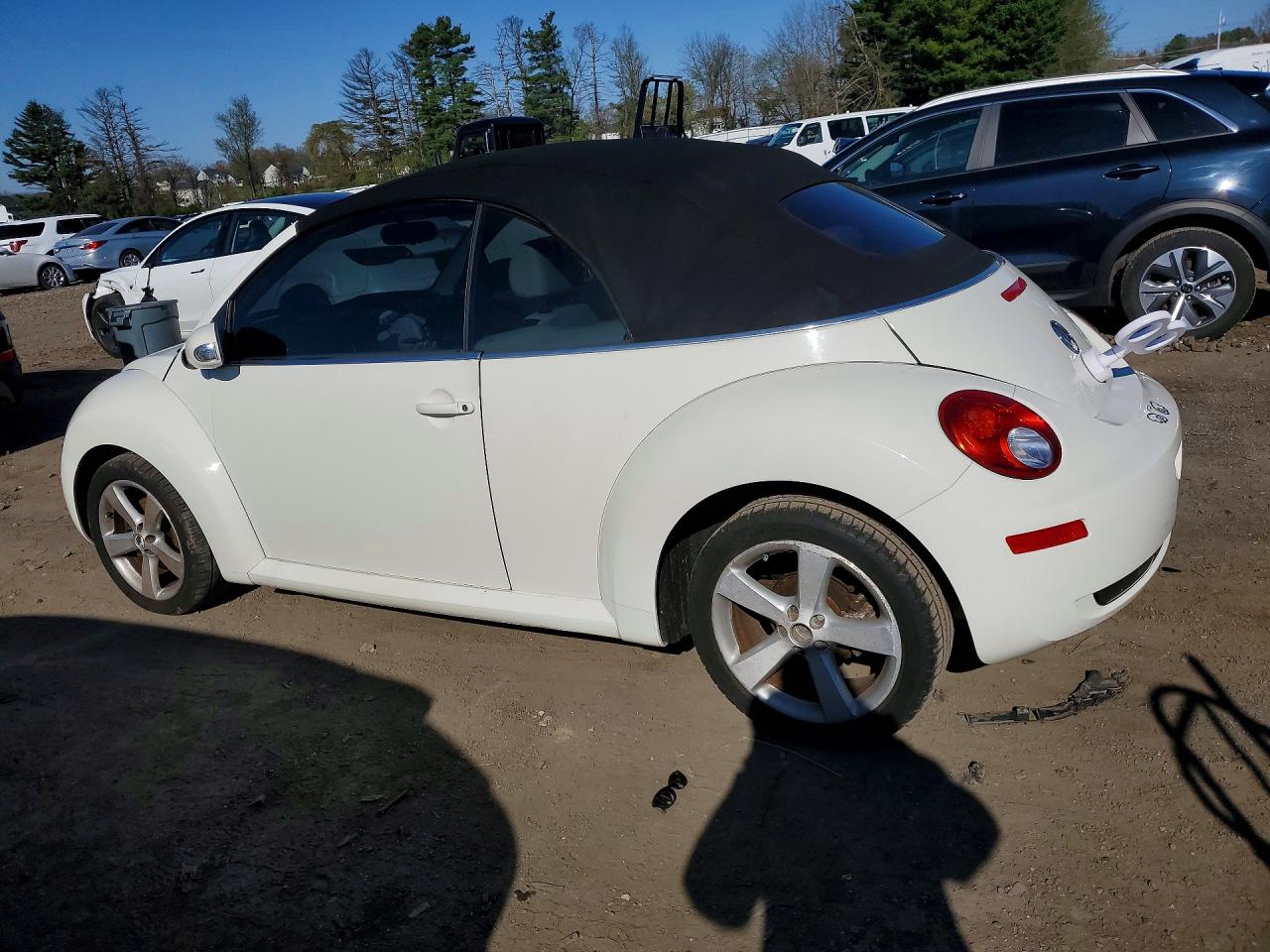 2007 Volkswagen New Beetle Triple White White vin: 3VWFG31Y47M411059