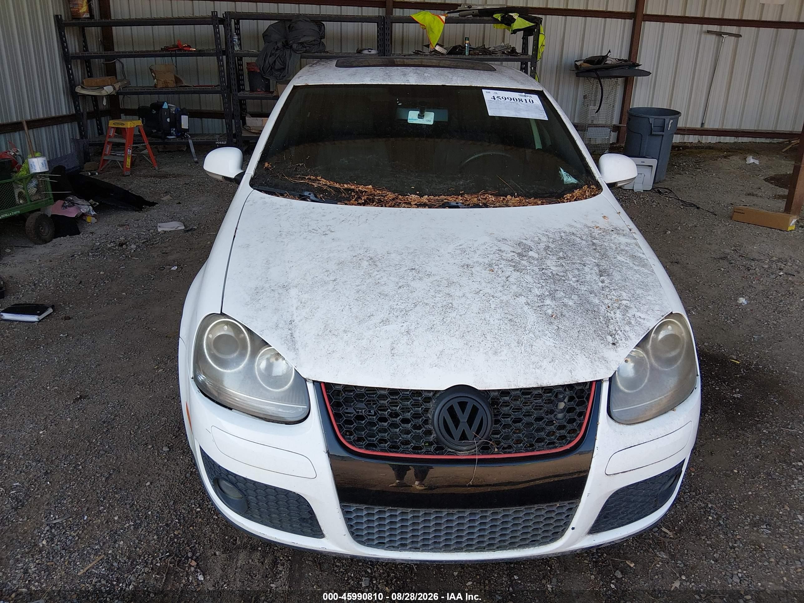 2008 Volkswagen Gli   White vin: 3VWFJ71K58M017737