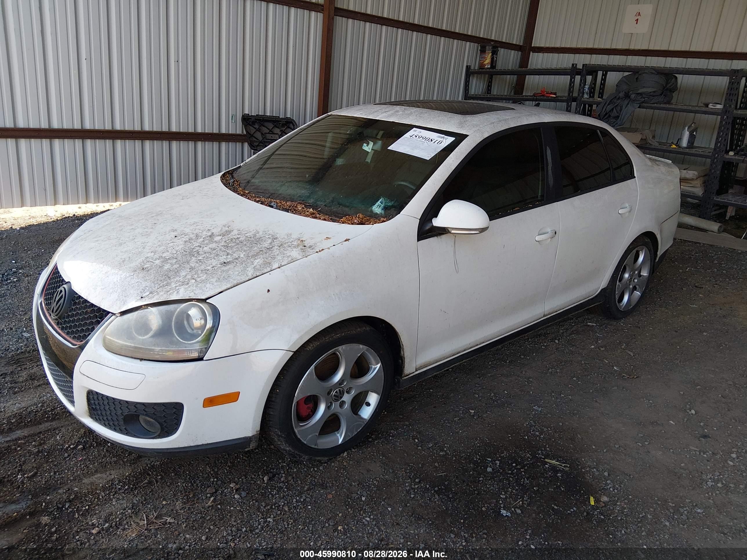 2008 Volkswagen Gli   White vin: 3VWFJ71K58M017737