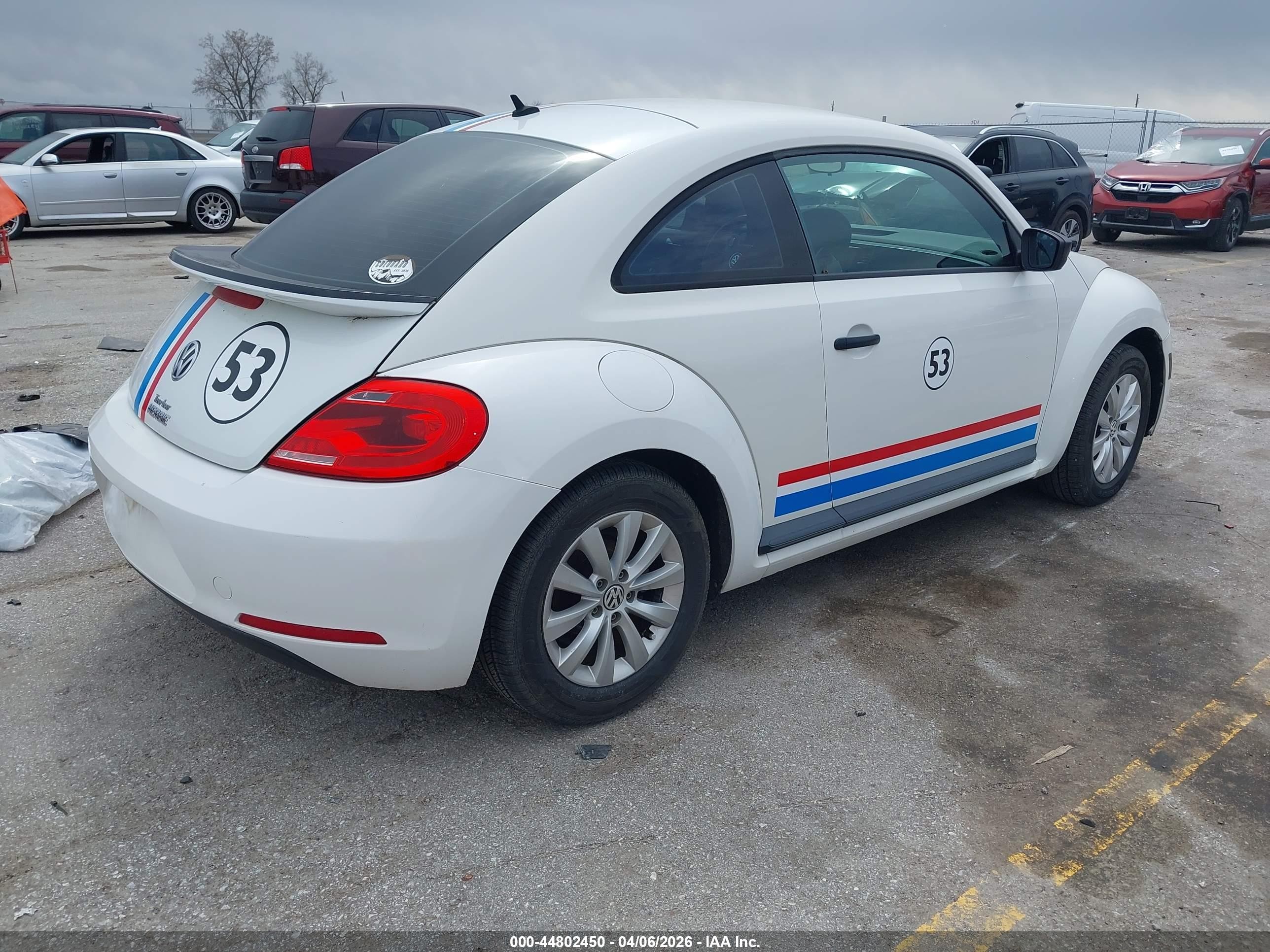 2014 Volkswagen Beetle 2.5l Entry White vin: 3VWFP7AT0EM621733