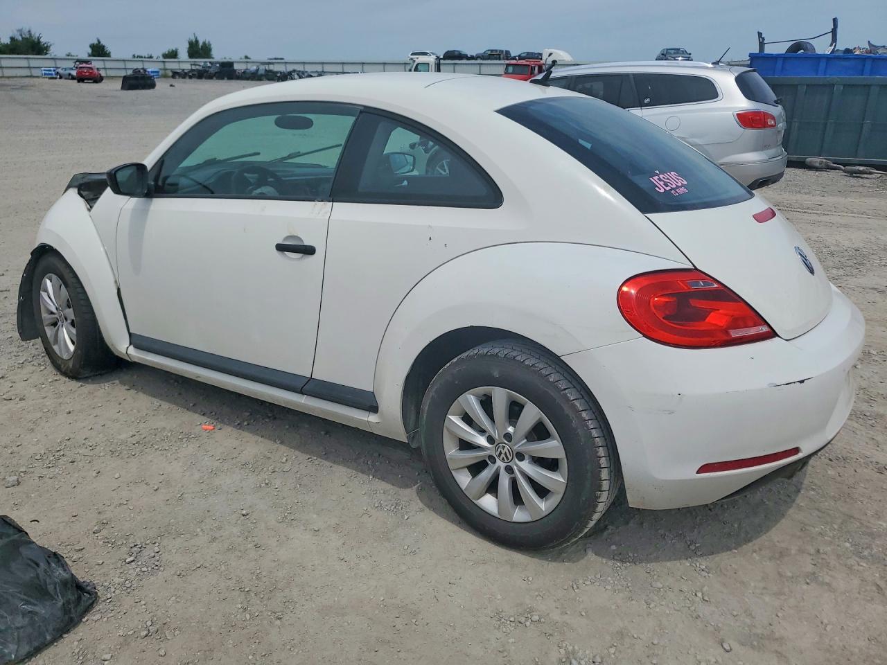 2013 Volkswagen Beetle White vin: 3VWFP7AT4DM653776