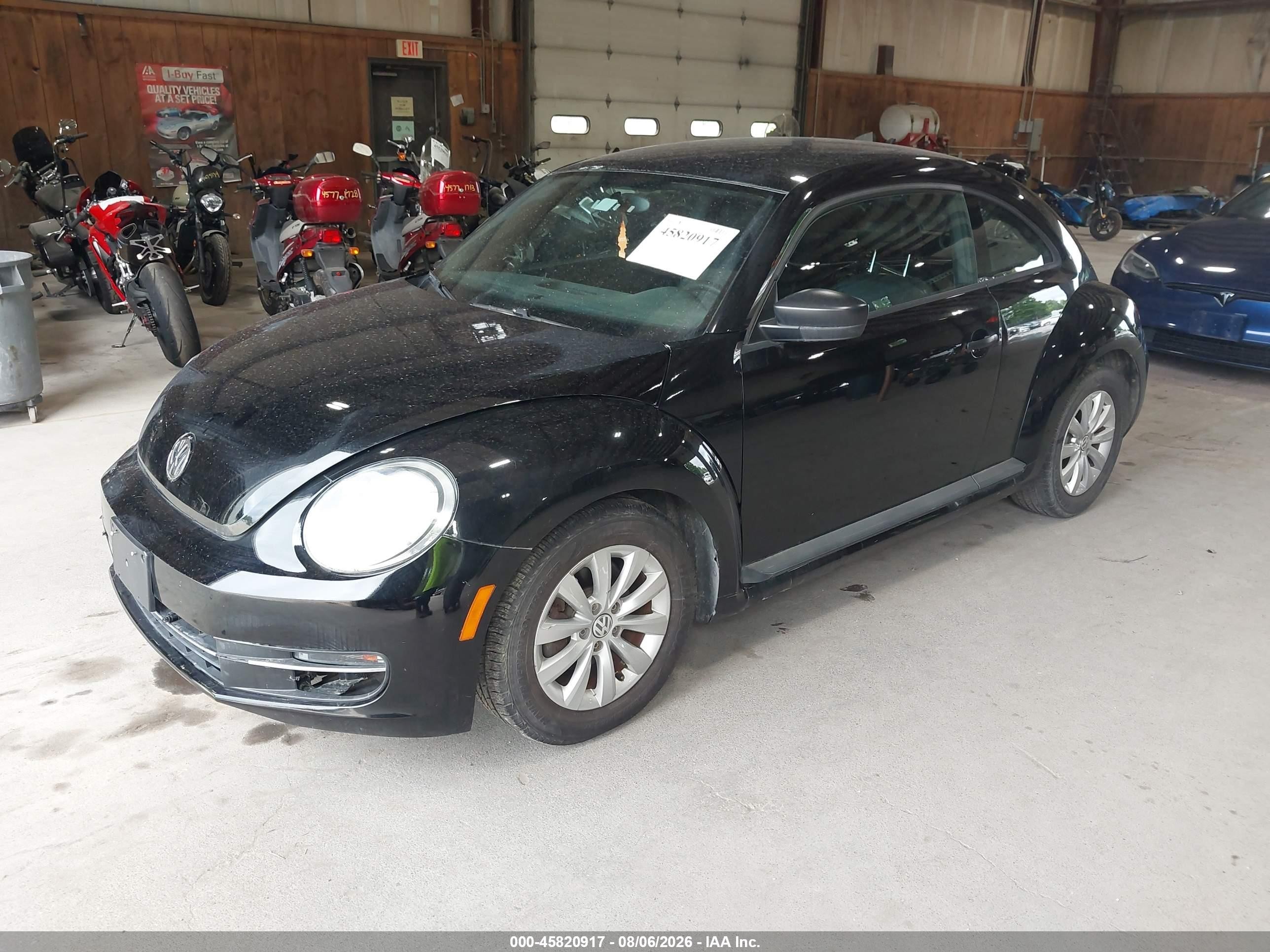 2013 Volkswagen Beetle 2.5l Entry Черный vin: 3VWFP7AT5DM654404
