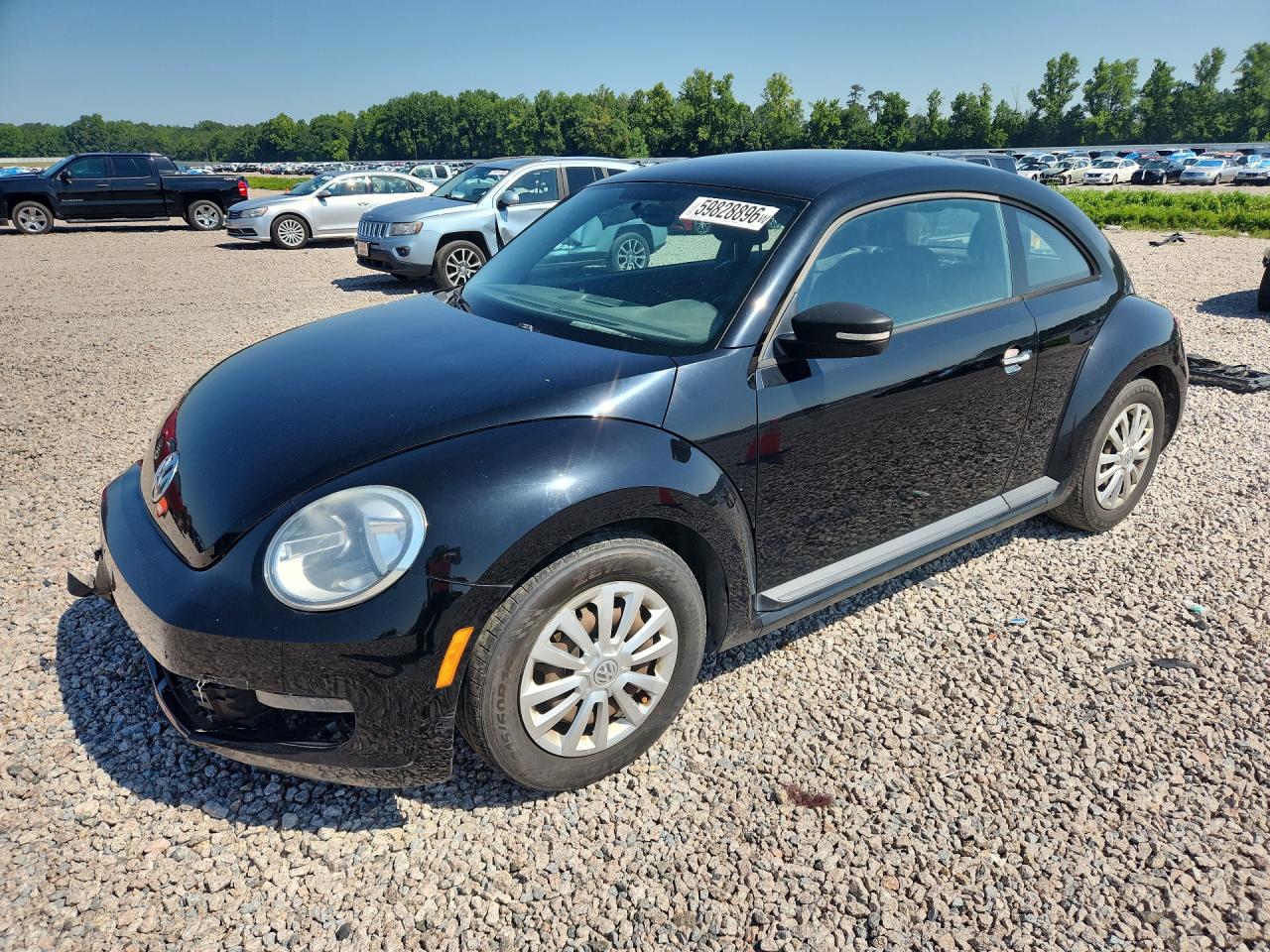 2012 Volkswagen Beetle Black vin: 3VWFP7AT6CM646231