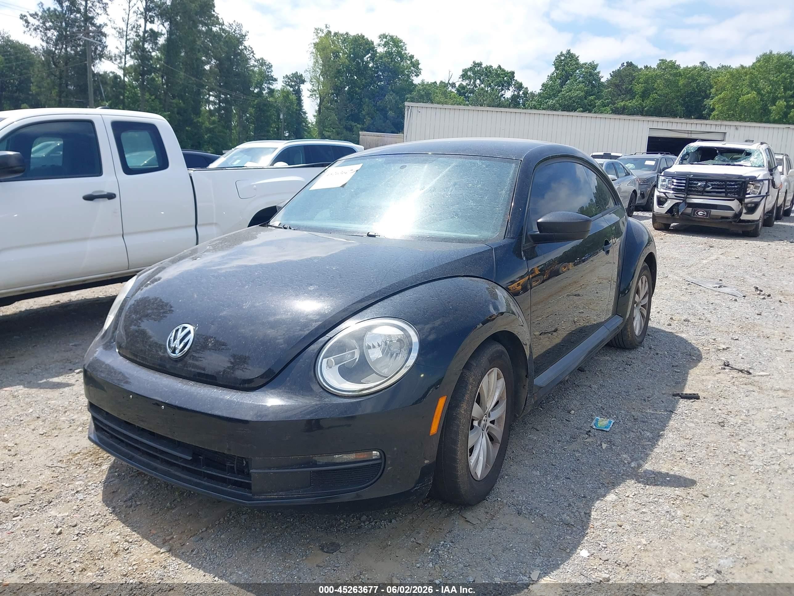 2014 Volkswagen Beetle 2.5l Entry Black vin: 3VWFP7AT6EM604967