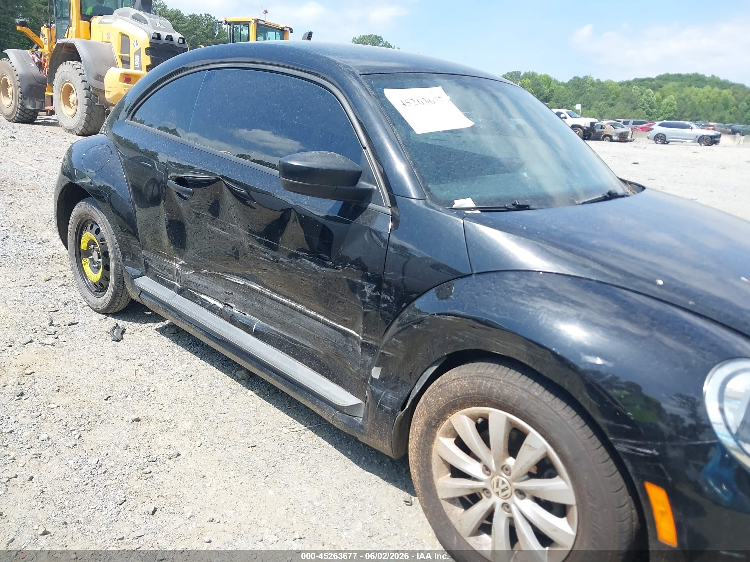 2014 Volkswagen Beetle 2.5l Entry Black vin: 3VWFP7AT6EM604967