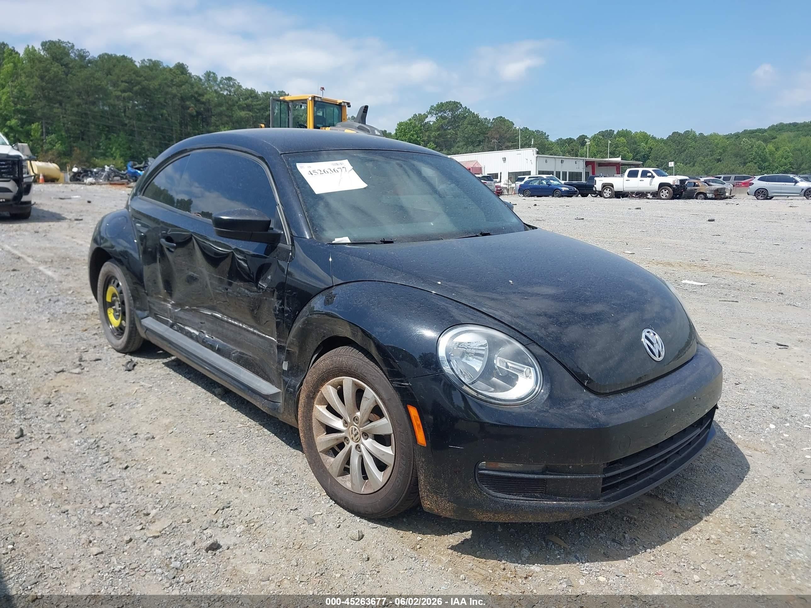 2014 Volkswagen Beetle 2.5l Entry Black vin: 3VWFP7AT6EM604967