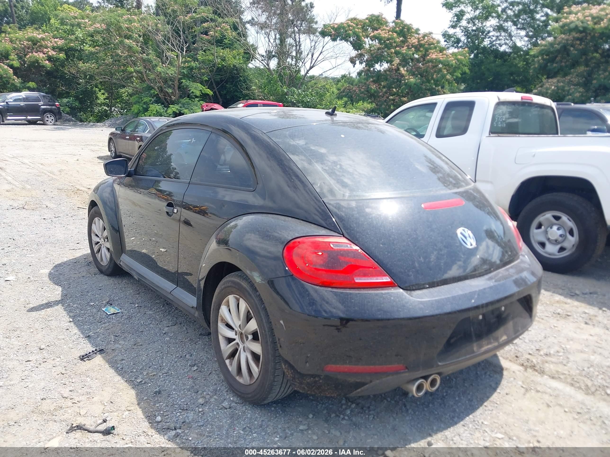 2014 Volkswagen Beetle 2.5l Entry Black vin: 3VWFP7AT6EM604967