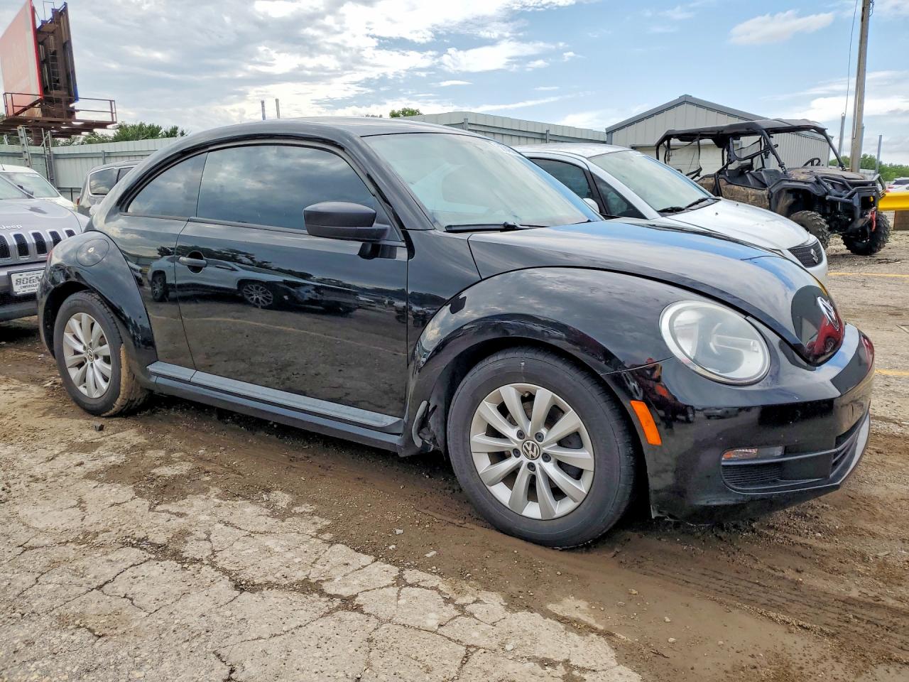 2014 Volkswagen Beetle Black vin: 3VWFP7AT7EM624080