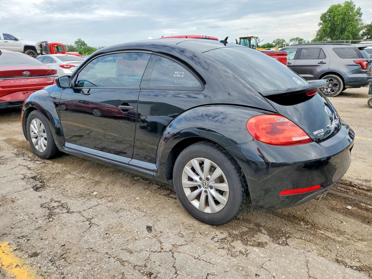 2014 Volkswagen Beetle Black vin: 3VWFP7AT7EM624080
