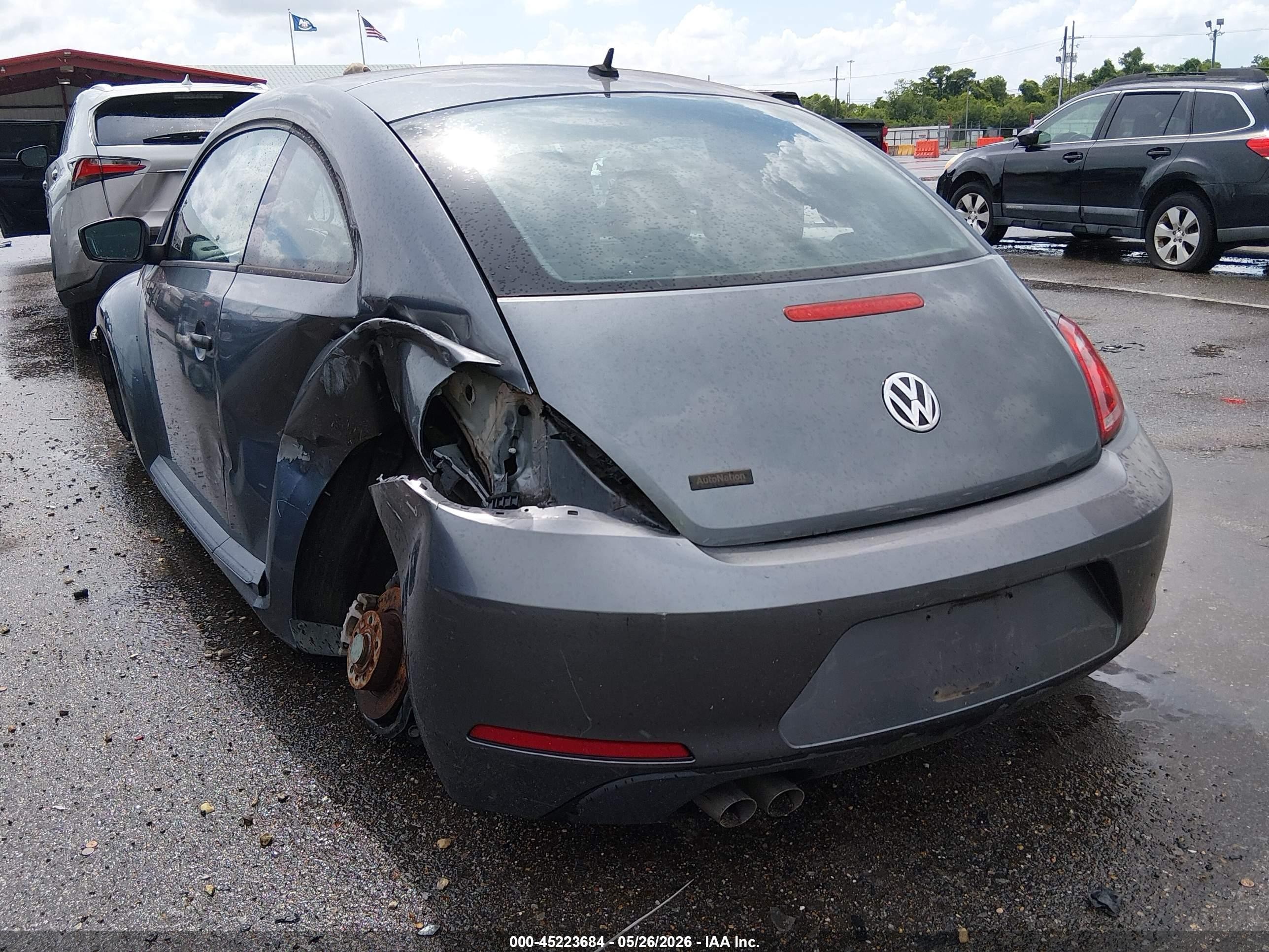 2014 Volkswagen Beetle 2.5l Entry Серый vin: 3VWFP7AT8EM625206