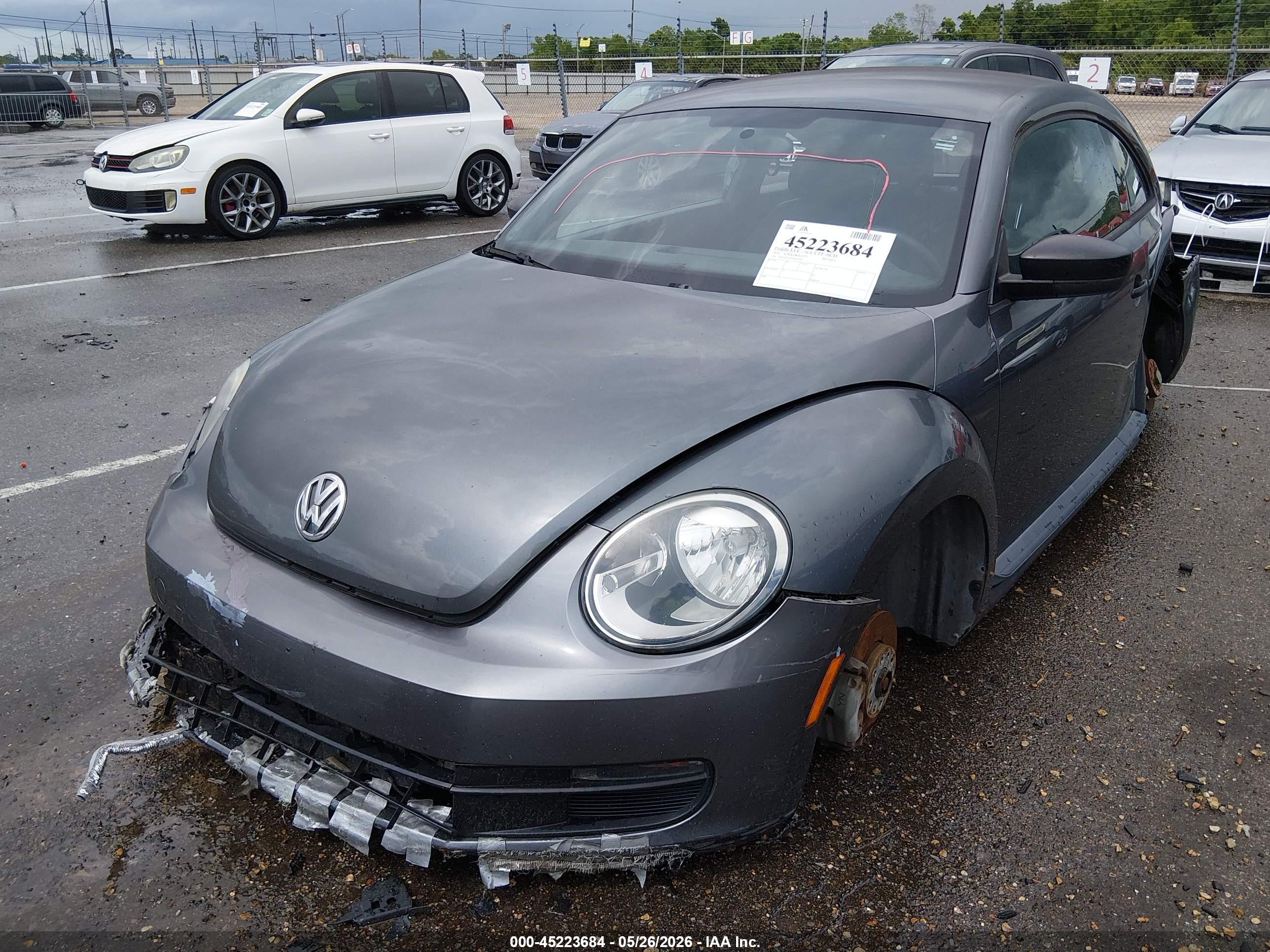 2014 Volkswagen Beetle 2.5l Entry Серый vin: 3VWFP7AT8EM625206