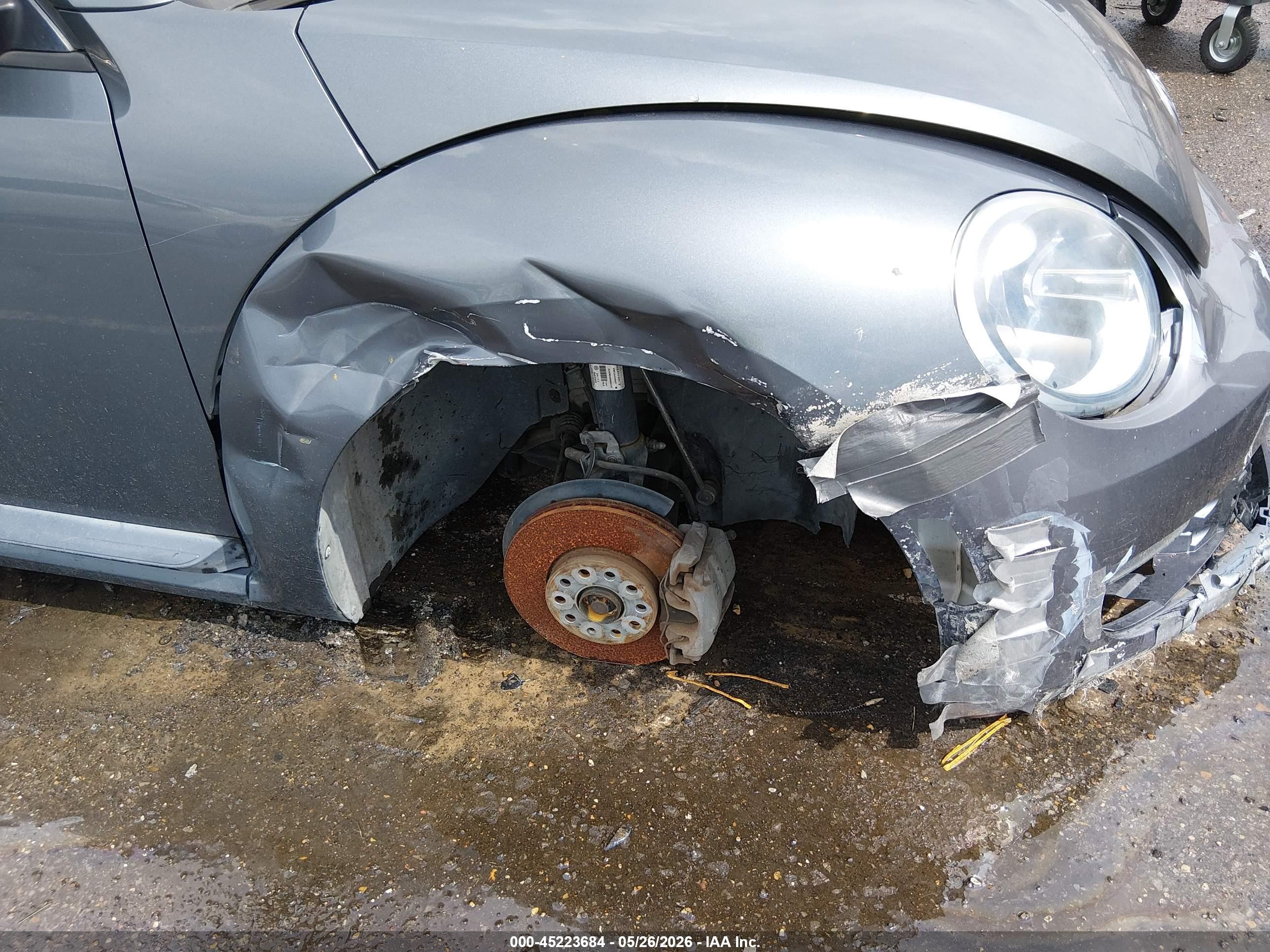 2014 Volkswagen Beetle 2.5l Entry Серый vin: 3VWFP7AT8EM625206