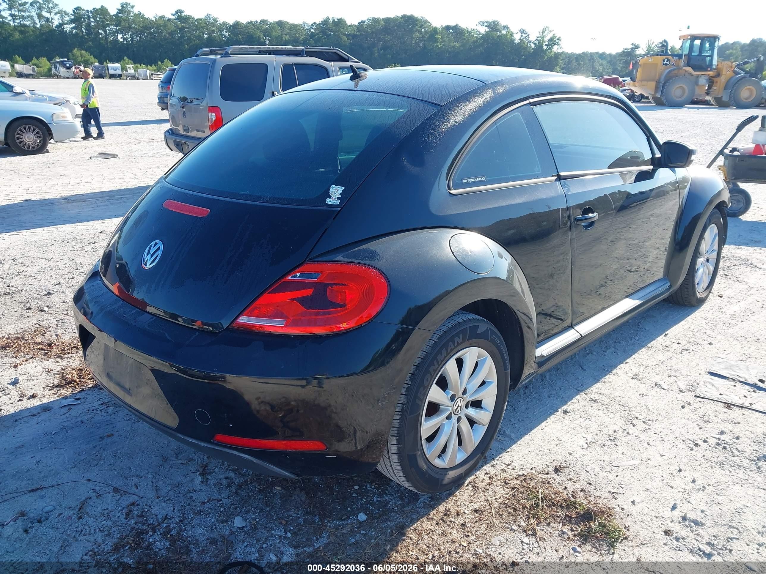 2013 Volkswagen Beetle 2.5l Entry Black vin: 3VWFP7AT9DM645964