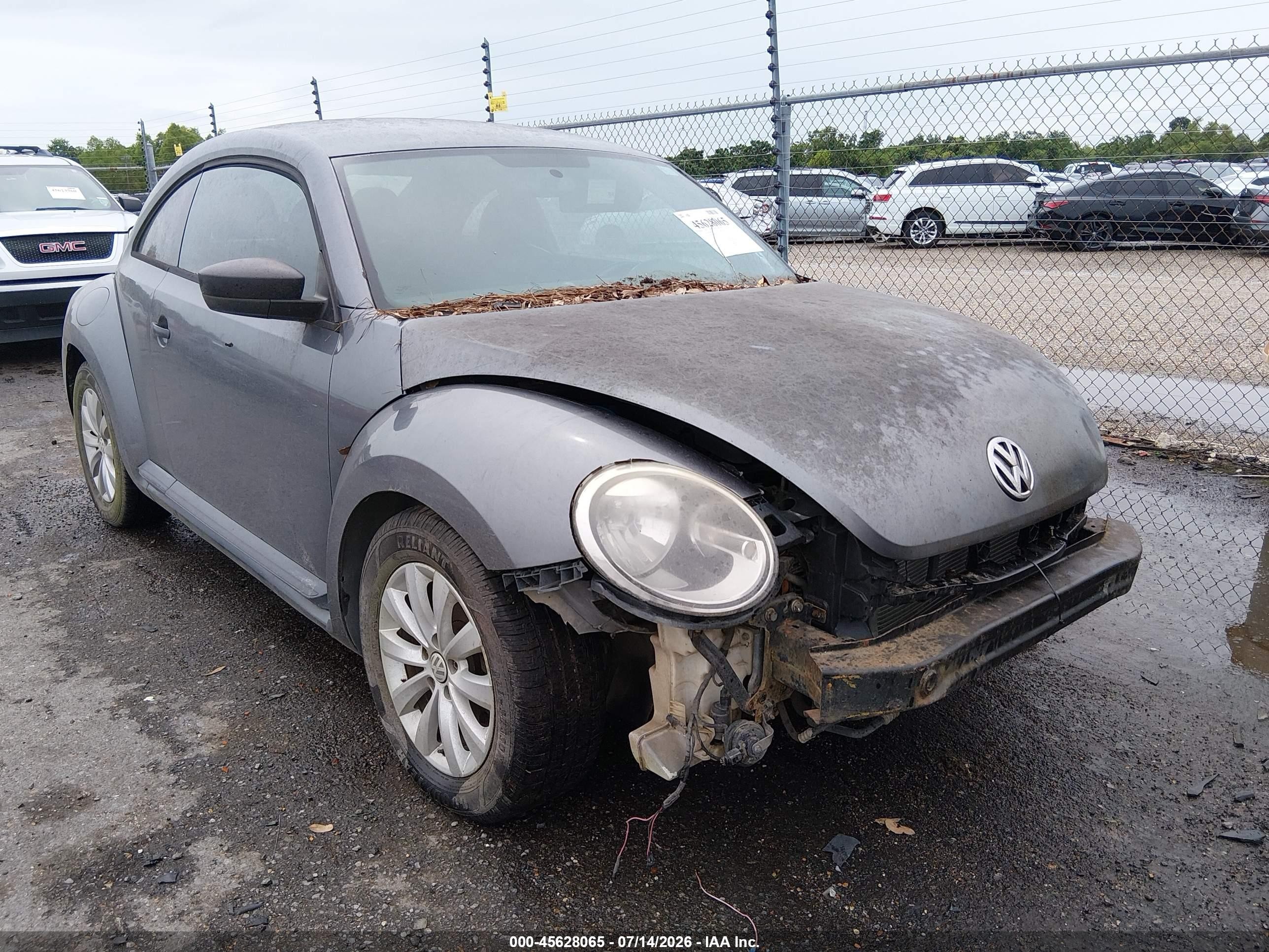 2013 Volkswagen Beetle 2.5l Entry Gray vin: 3VWFP7AT9DM654292