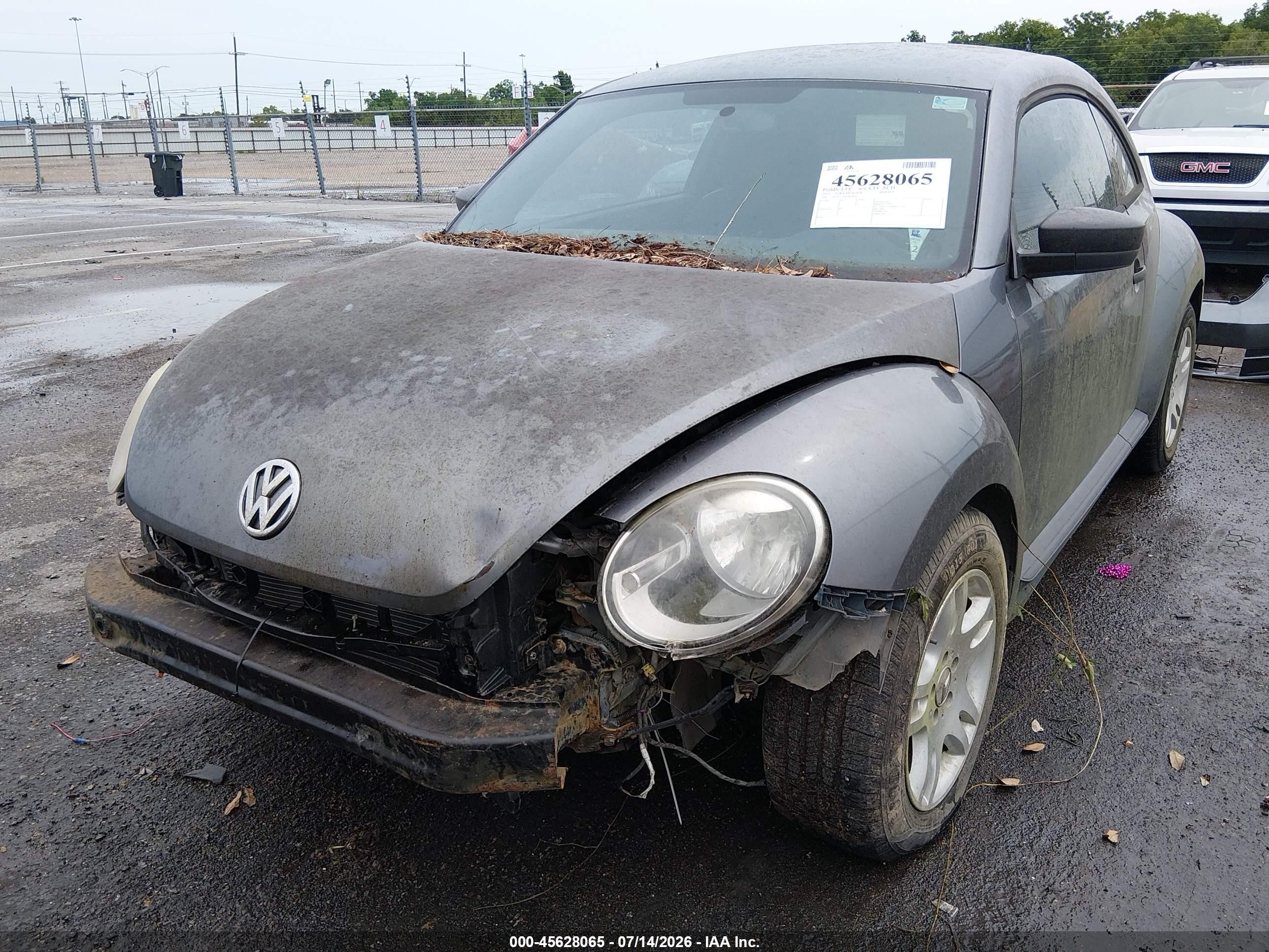 2013 Volkswagen Beetle 2.5l Entry Gray vin: 3VWFP7AT9DM654292