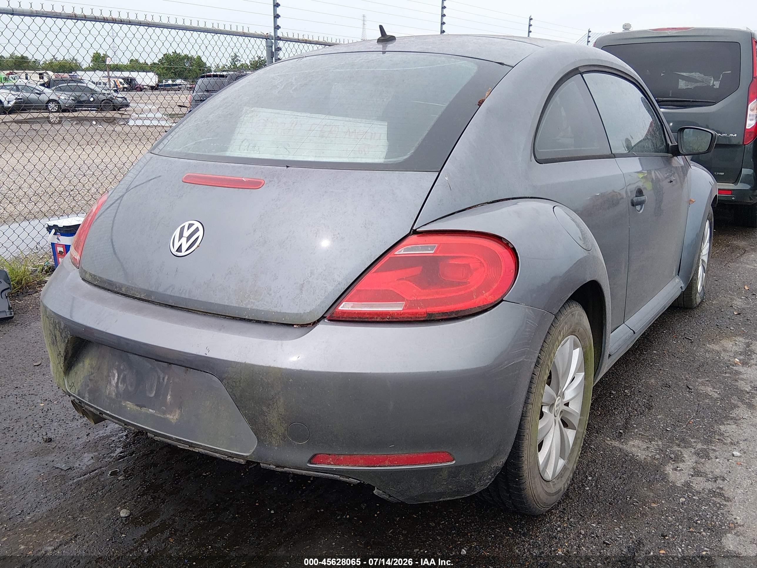 2013 Volkswagen Beetle 2.5l Entry Gray vin: 3VWFP7AT9DM654292