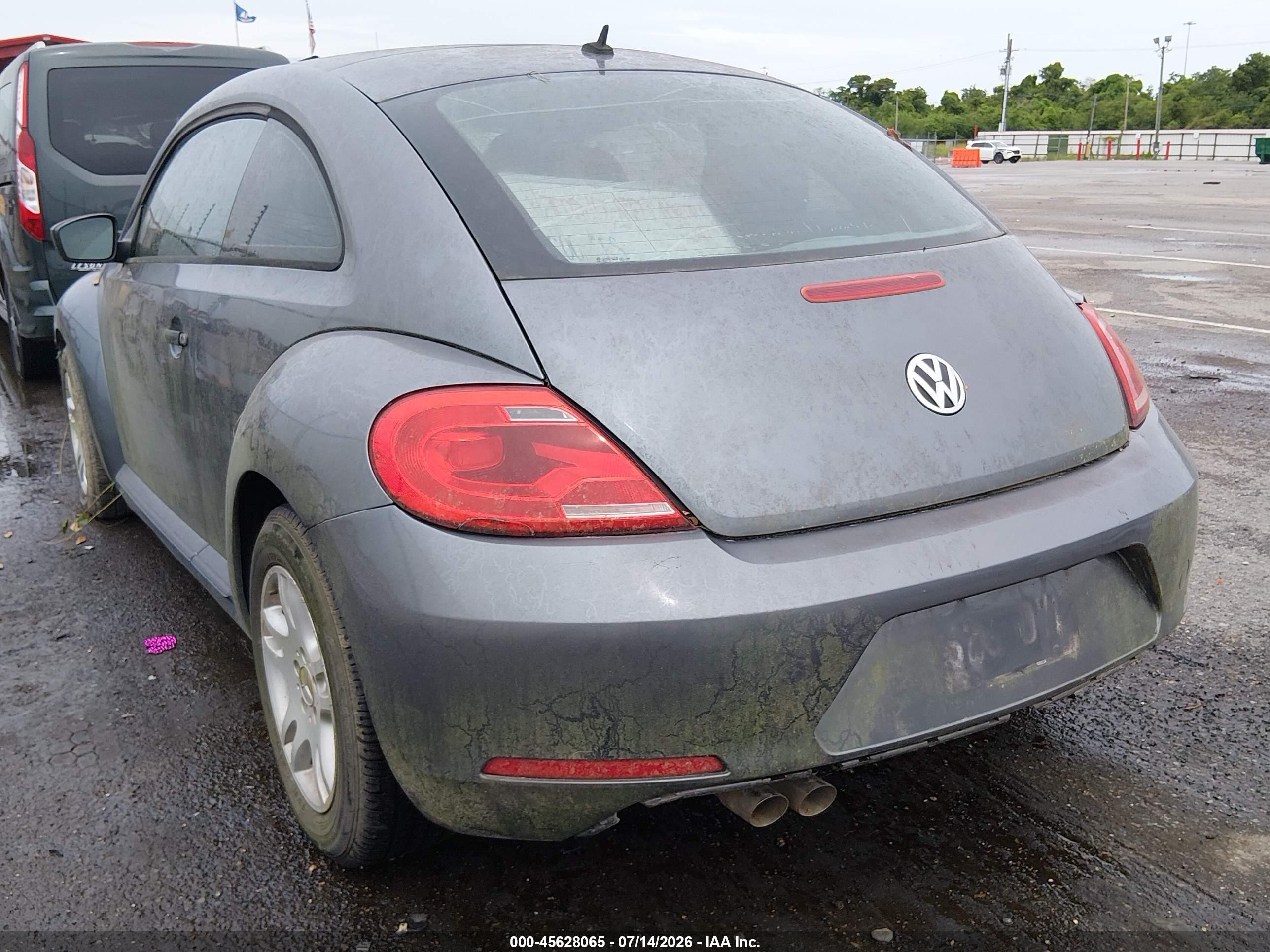 2013 Volkswagen Beetle 2.5l Entry Gray vin: 3VWFP7AT9DM654292