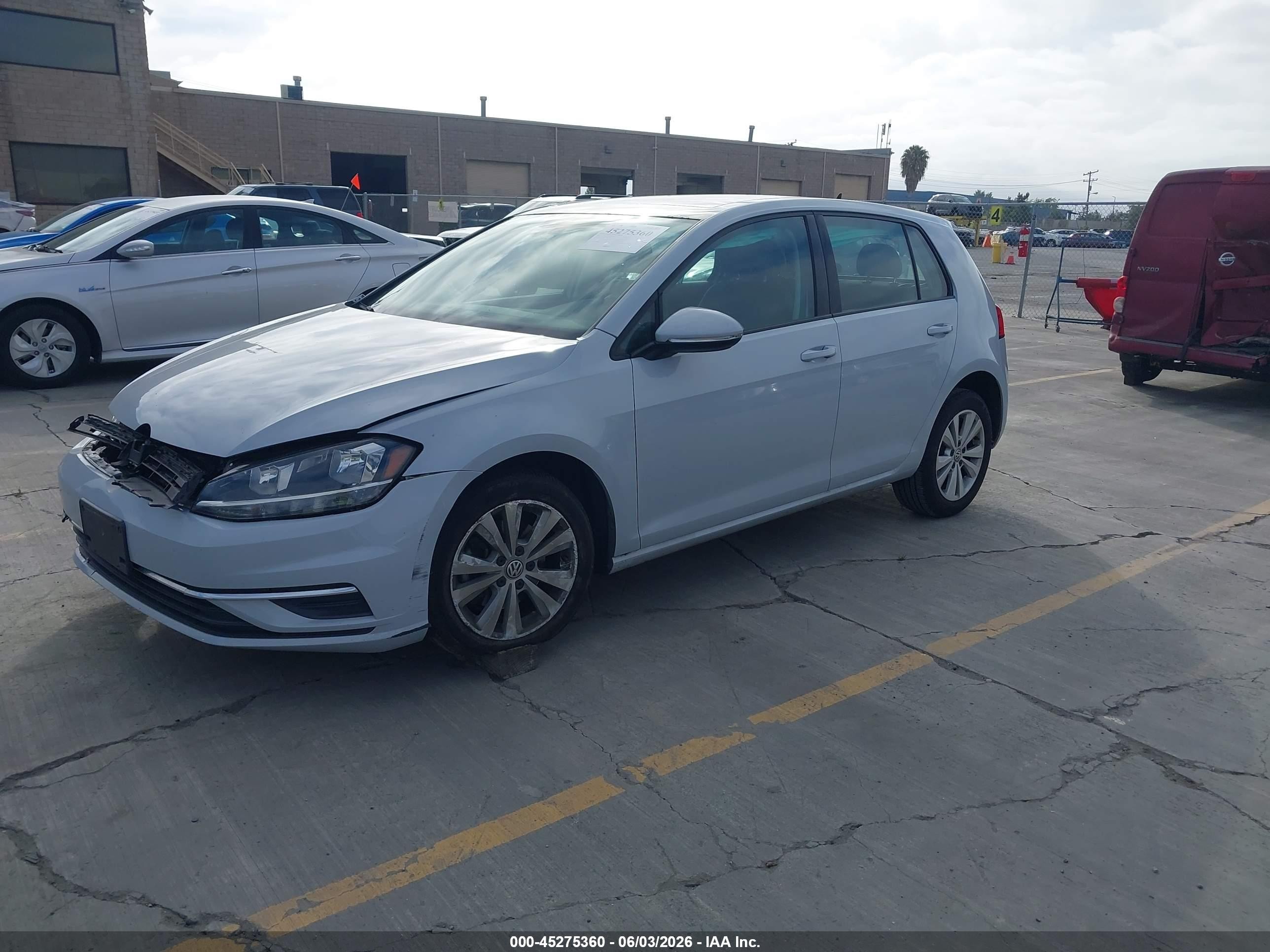2020 Volkswagen Golf 1.4t Tsi White vin: 3VWG57AU2LM013969