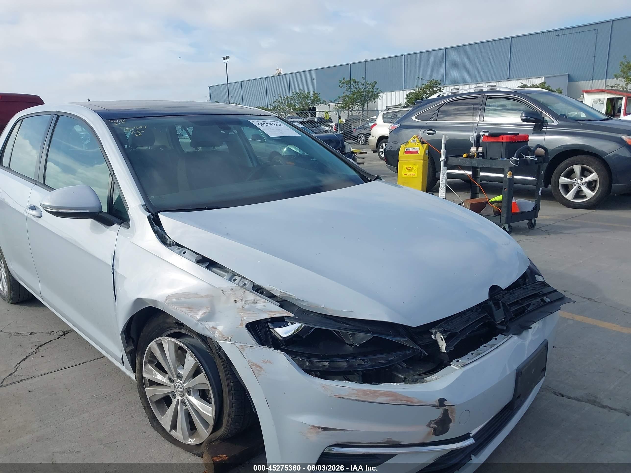 2020 Volkswagen Golf 1.4t Tsi White vin: 3VWG57AU2LM013969