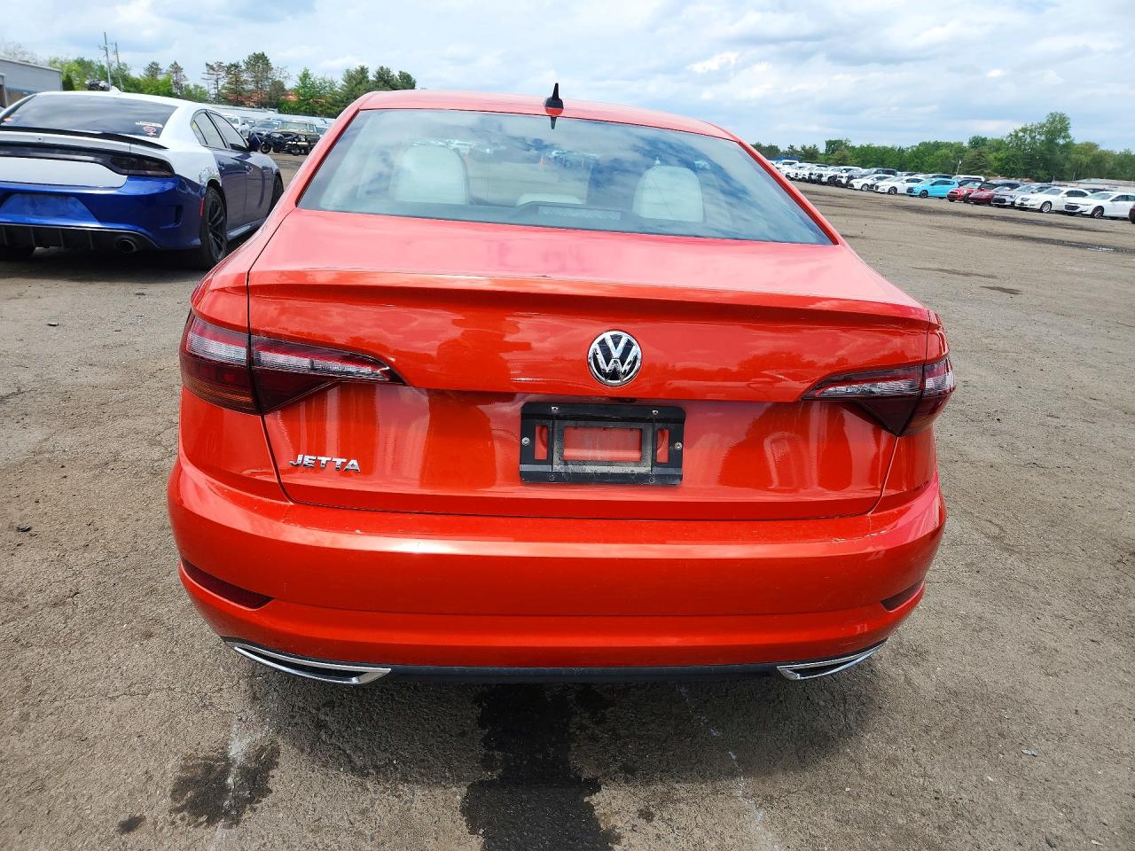 2019 Volkswagen Jetta Sel Premium Оранжевый vin: 3VWG57BU7KM076529