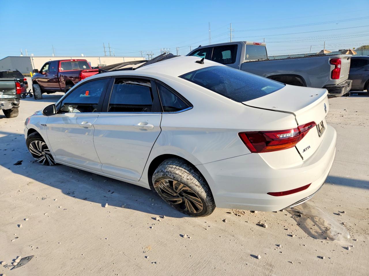 2019 Volkswagen Jetta Sel Premium White vin: 3VWG57BU8KM237633