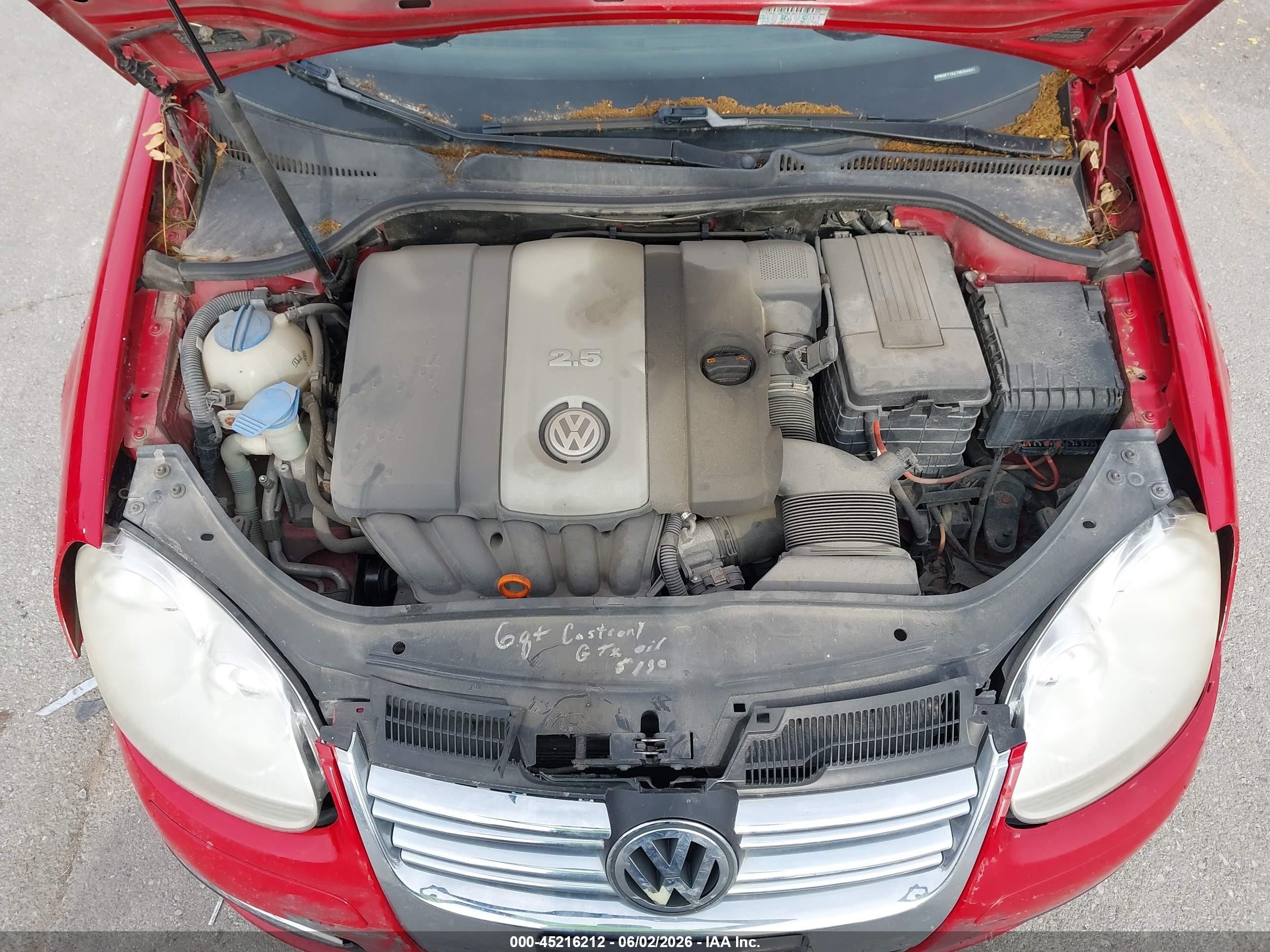 2007 Volkswagen Jetta   Красный vin: 3VWGF71K27M084641