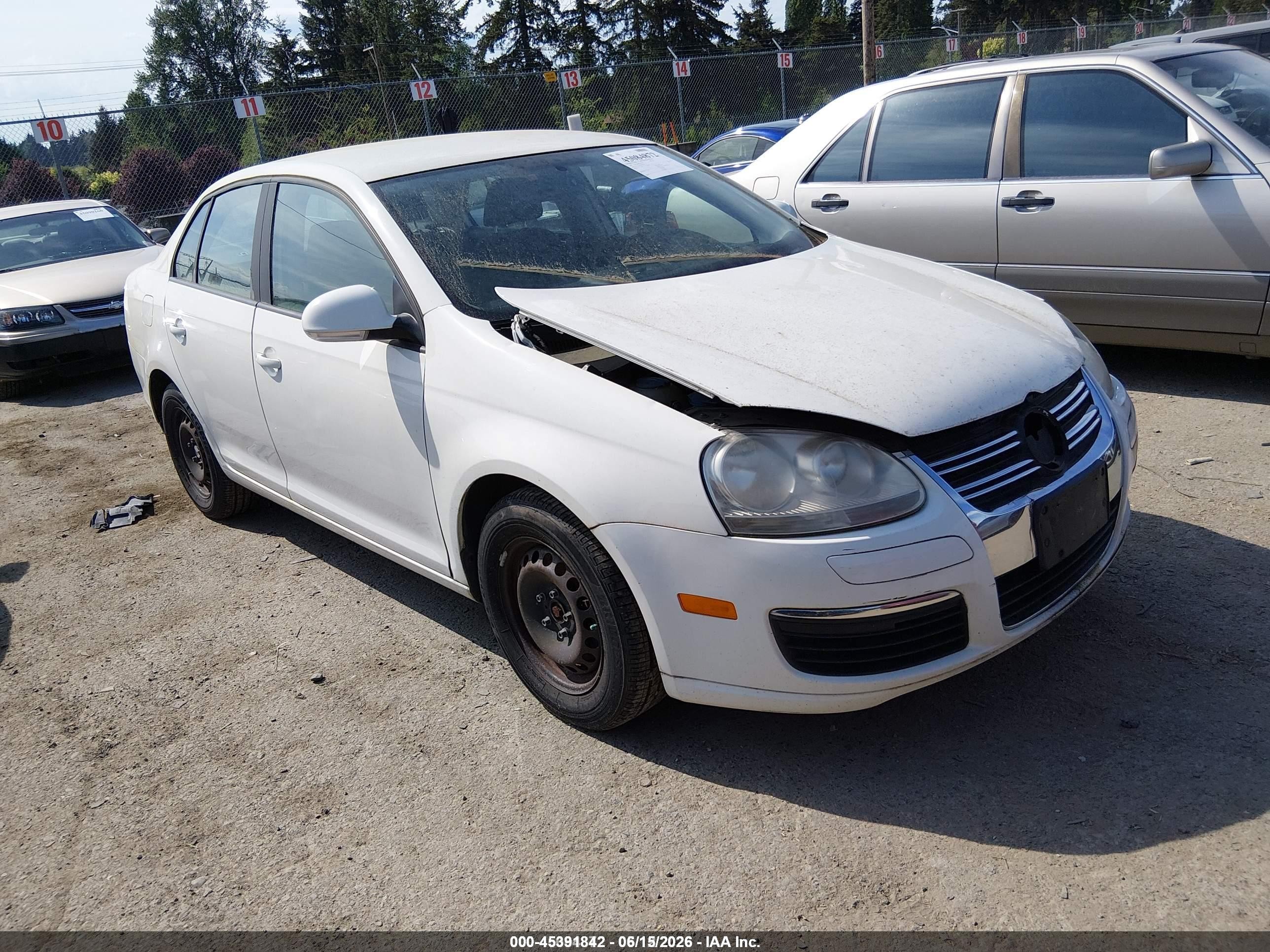 2007 Volkswagen Jetta   Белый vin: 3VWGF71K57M039340