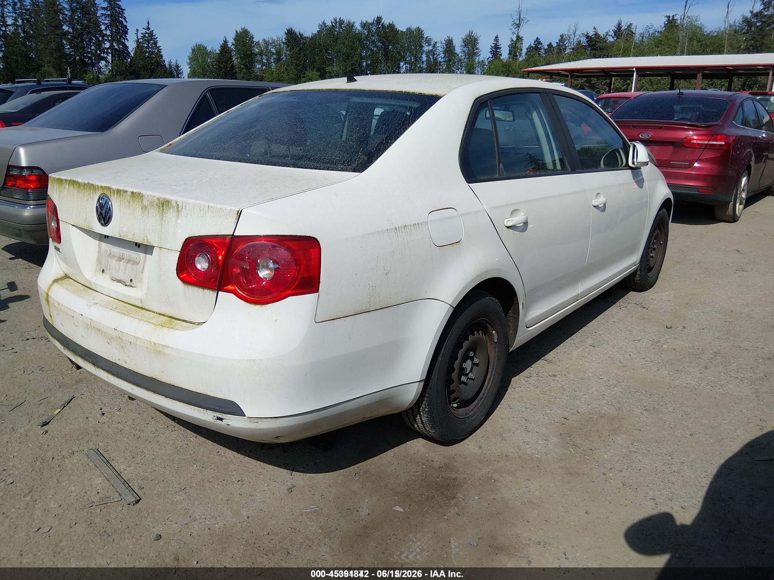 2007 Volkswagen Jetta   Белый vin: 3VWGF71K57M039340