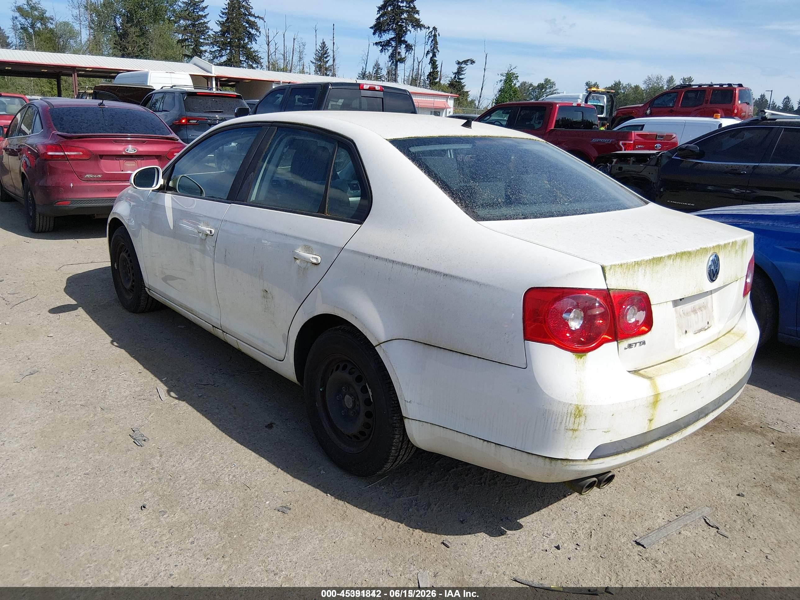 2007 Volkswagen Jetta   Белый vin: 3VWGF71K57M039340