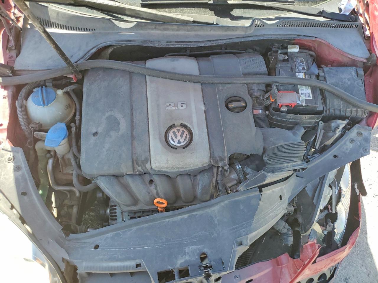 2007 Volkswagen Jetta Red vin: 3VWGF71K67M187660