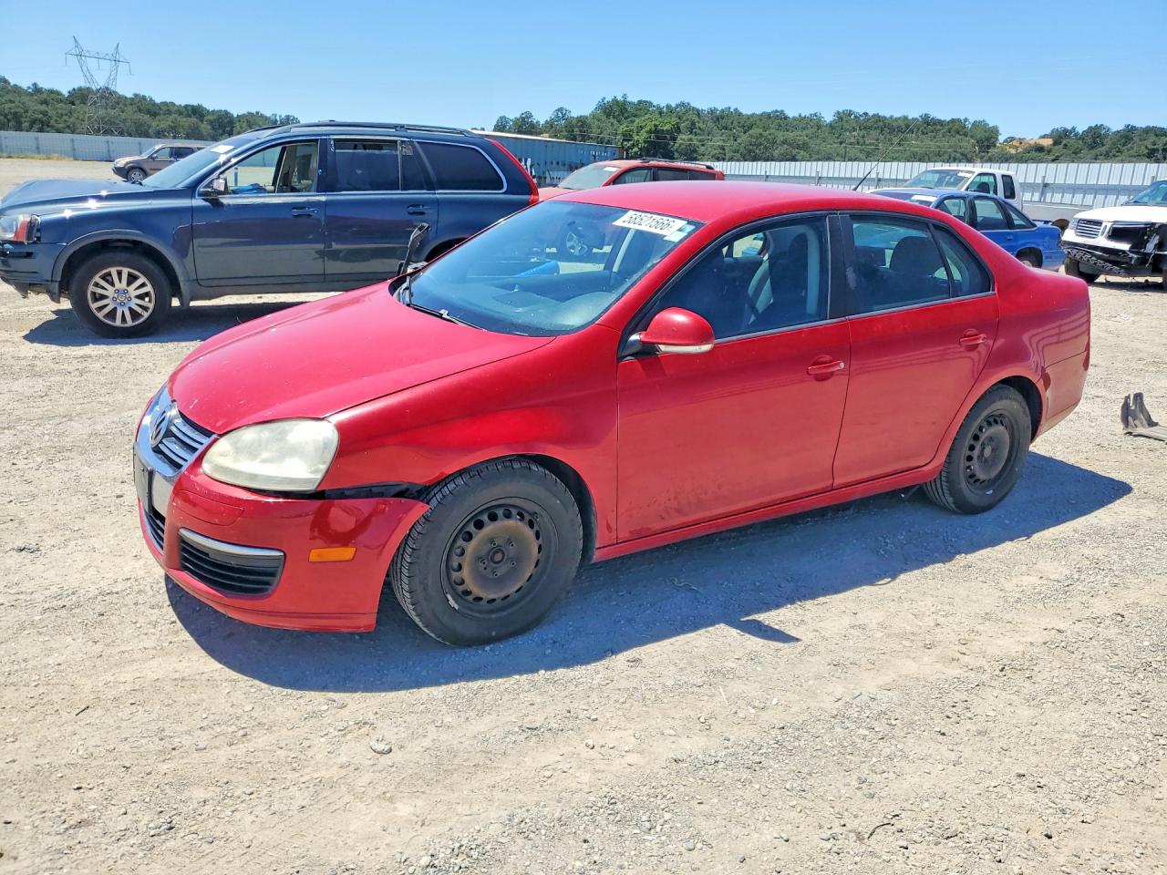 2007 Volkswagen Jetta Red vin: 3VWGG71K77M196235