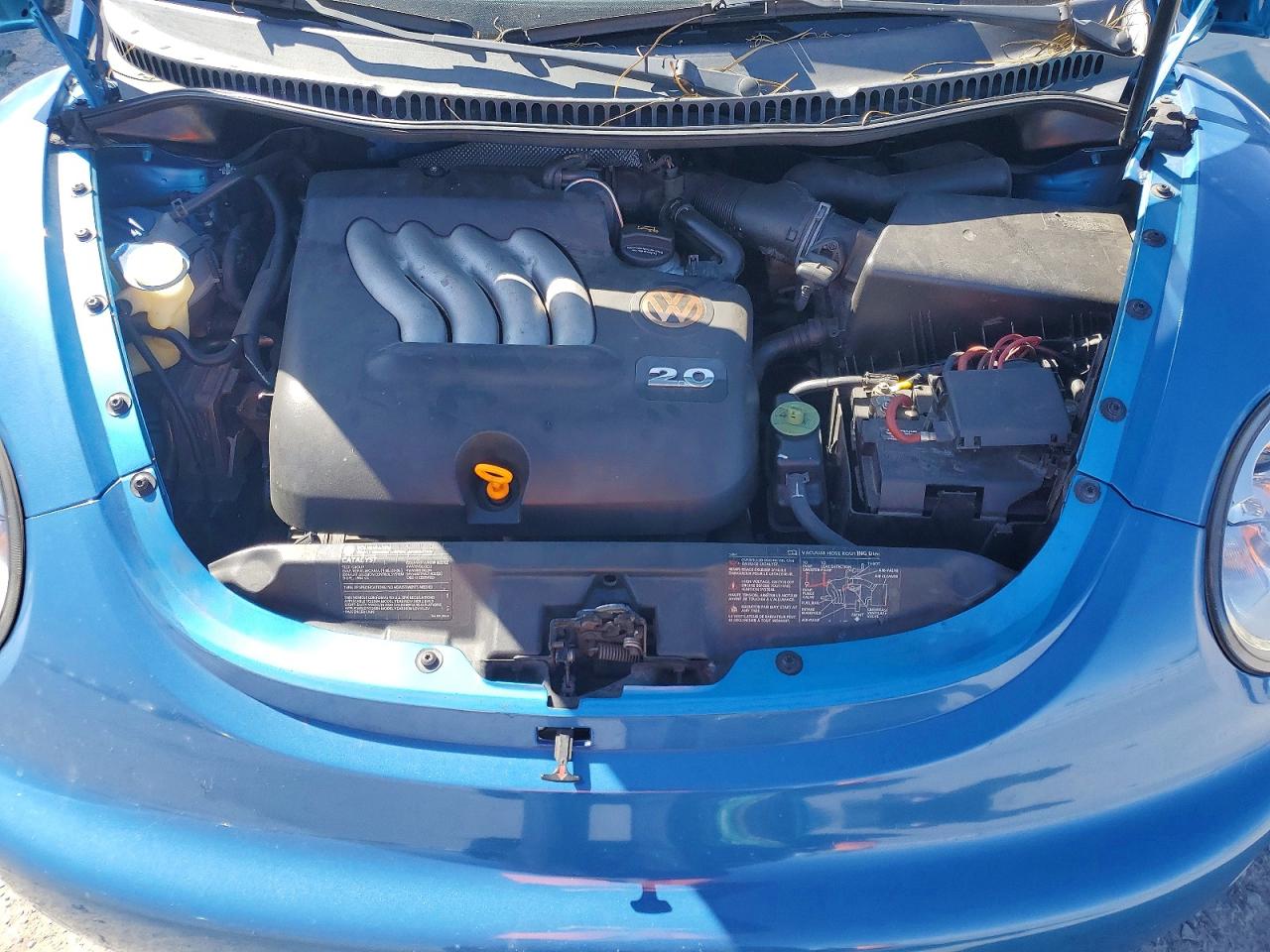 2004 Volkswagen New Beetle Satellite Blue Gls Blue vin: 3VWGK31C24M419891