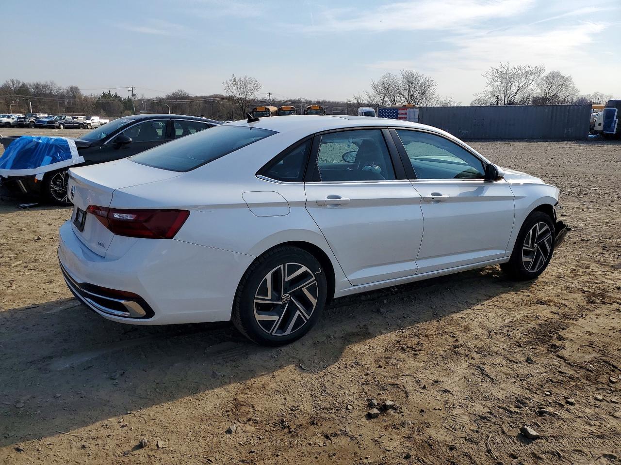 2023 Volkswagen Jetta Sel White vin: 3VWGM7BU6PM017448