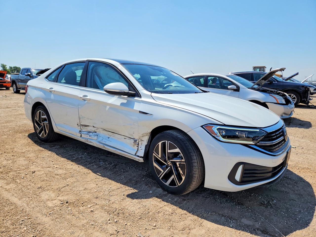 2023 Volkswagen Jetta Sel White vin: 3VWGM7BU9PM016536