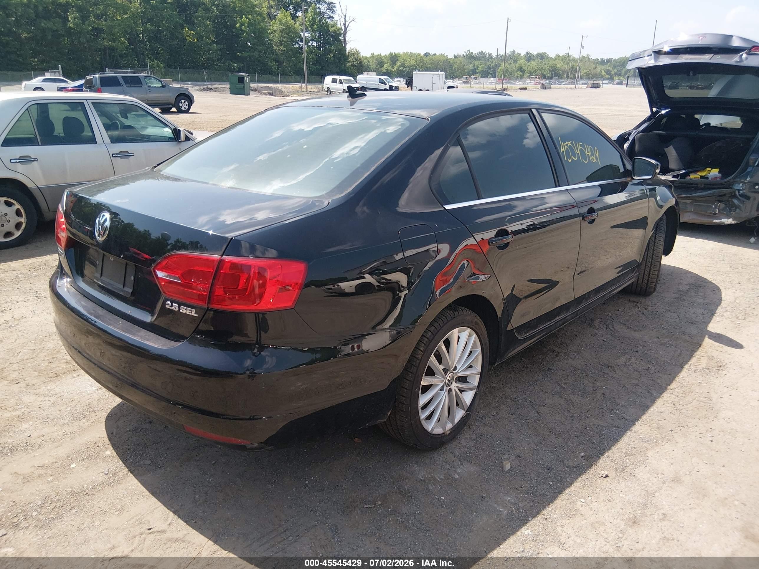 2013 Volkswagen Jetta 2.5l Sel Black vin: 3VWGP7AJ4DM397738