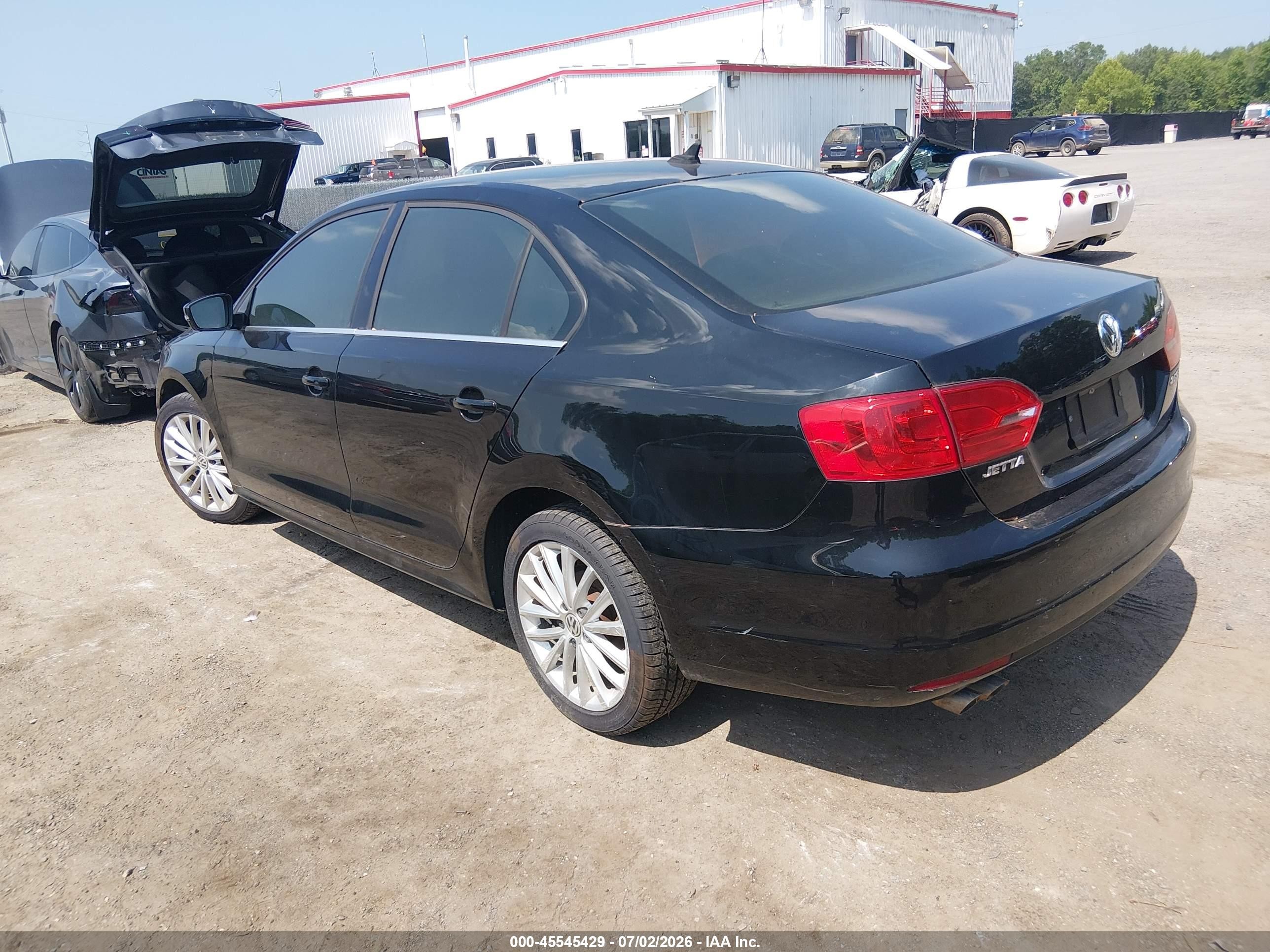 2013 Volkswagen Jetta 2.5l Sel Black vin: 3VWGP7AJ4DM397738