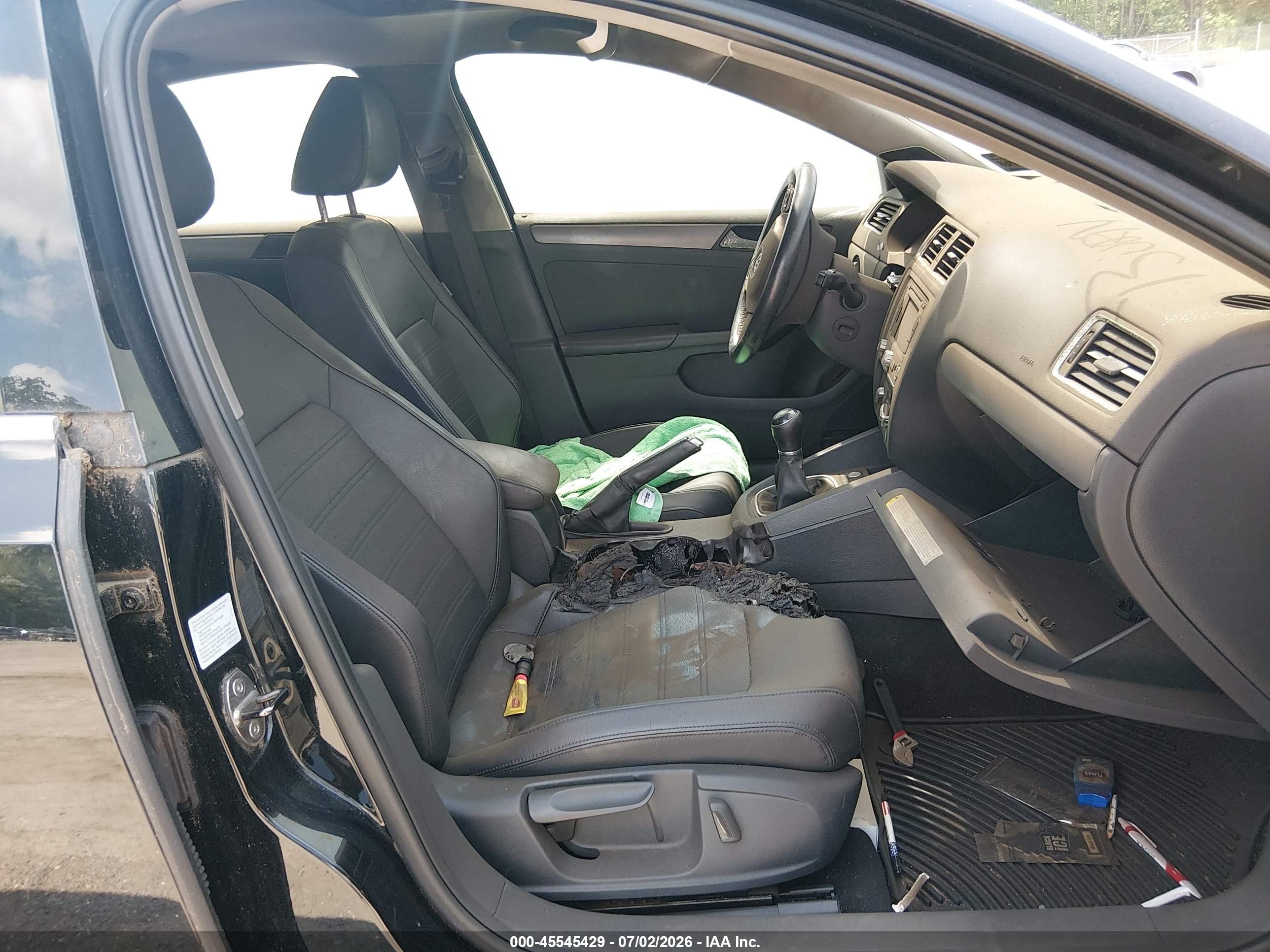 2013 Volkswagen Jetta 2.5l Sel Black vin: 3VWGP7AJ4DM397738