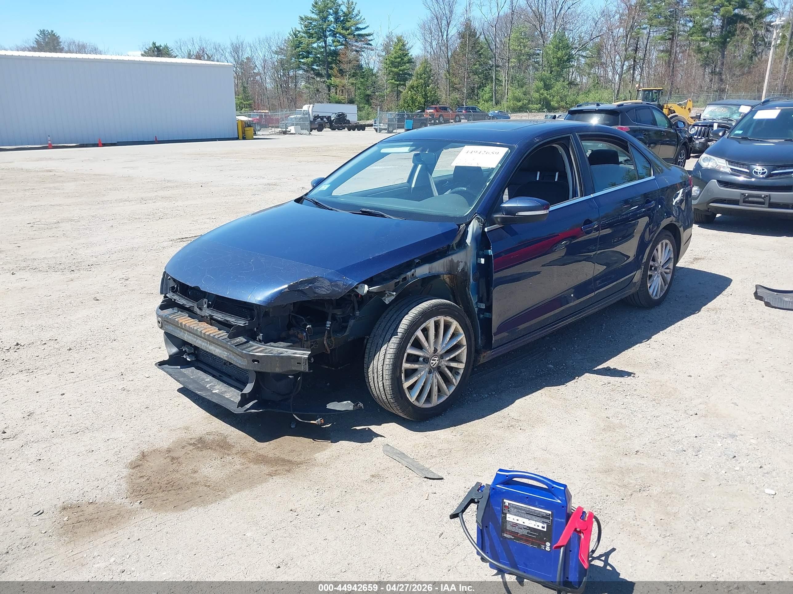 2011 Volkswagen Jetta 2.5l Sel Blue vin: 3VWGZ7AJ4BM017305