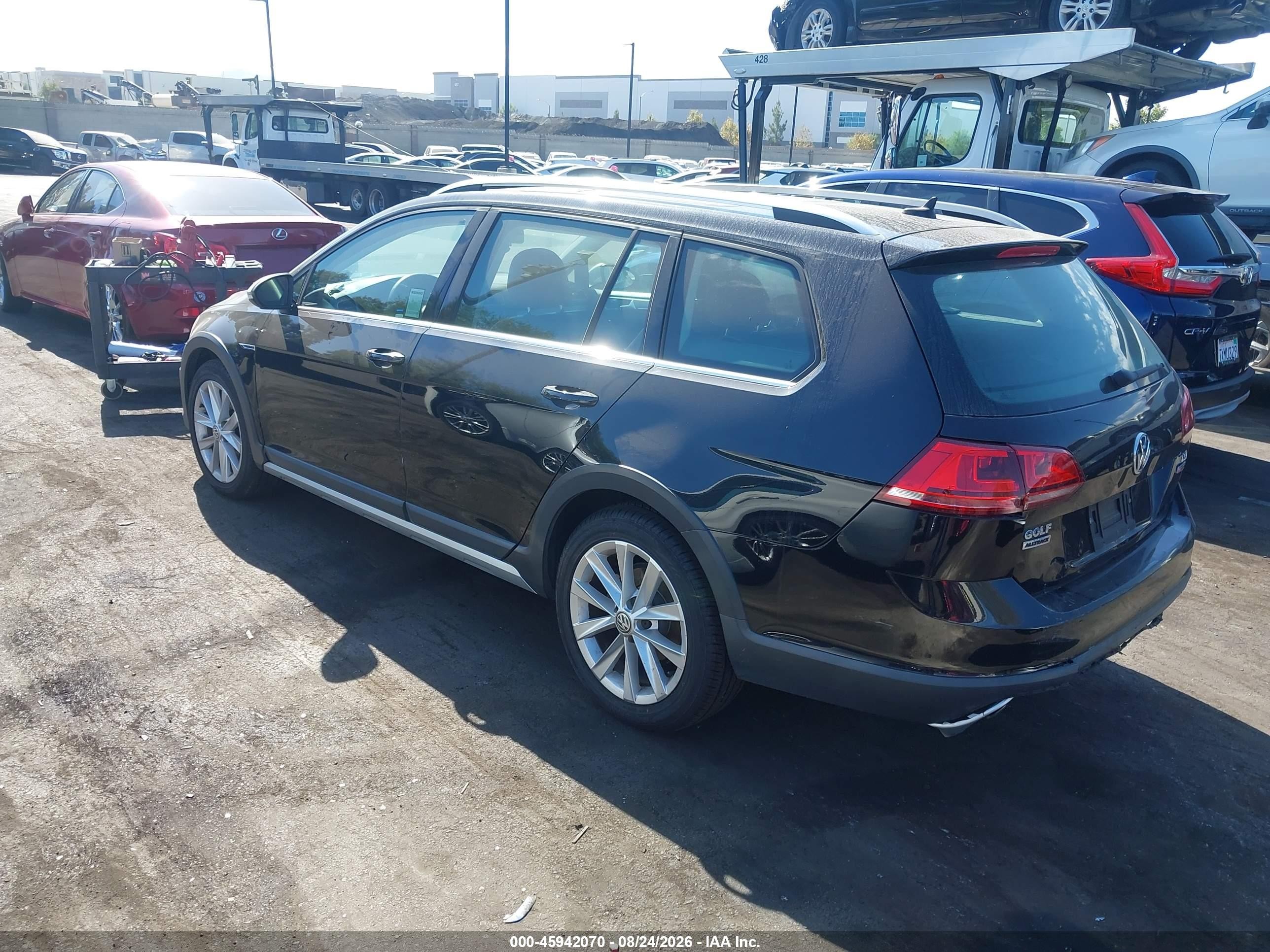 2017 Volkswagen Golf Alltrack Tsi S/tsi Se/tsi Sel Black vin: 3VWH17AU3HM534075