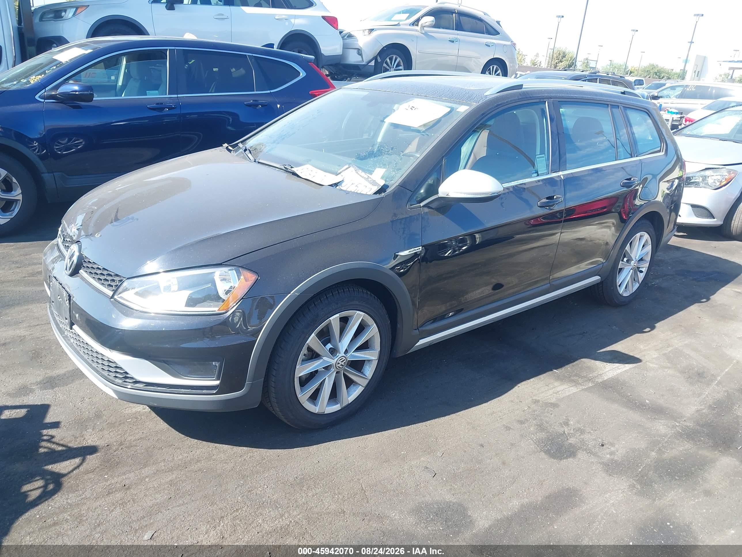 2017 Volkswagen Golf Alltrack Tsi S/tsi Se/tsi Sel Black vin: 3VWH17AU3HM534075