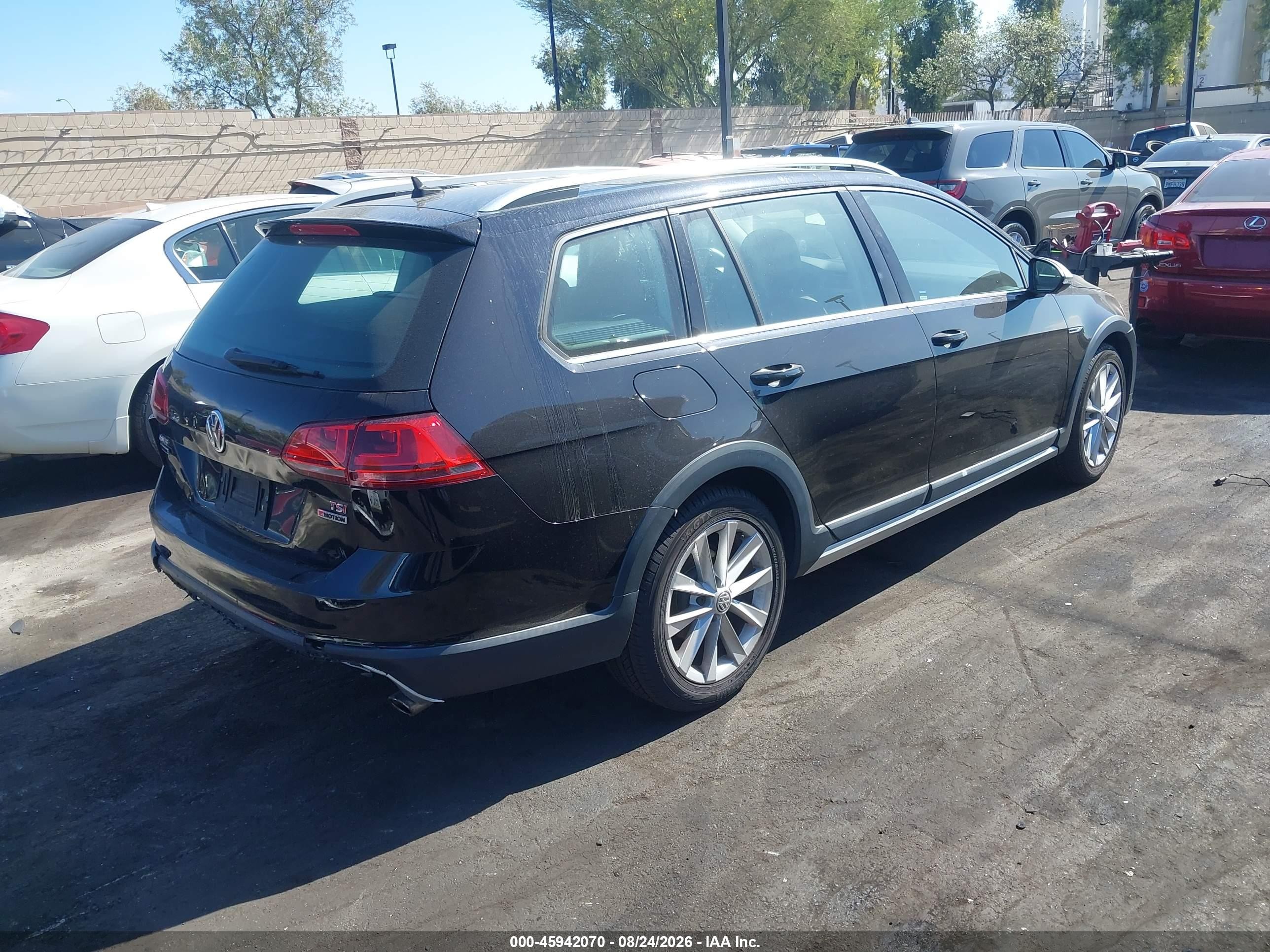 2017 Volkswagen Golf Alltrack Tsi S/tsi Se/tsi Sel Black vin: 3VWH17AU3HM534075